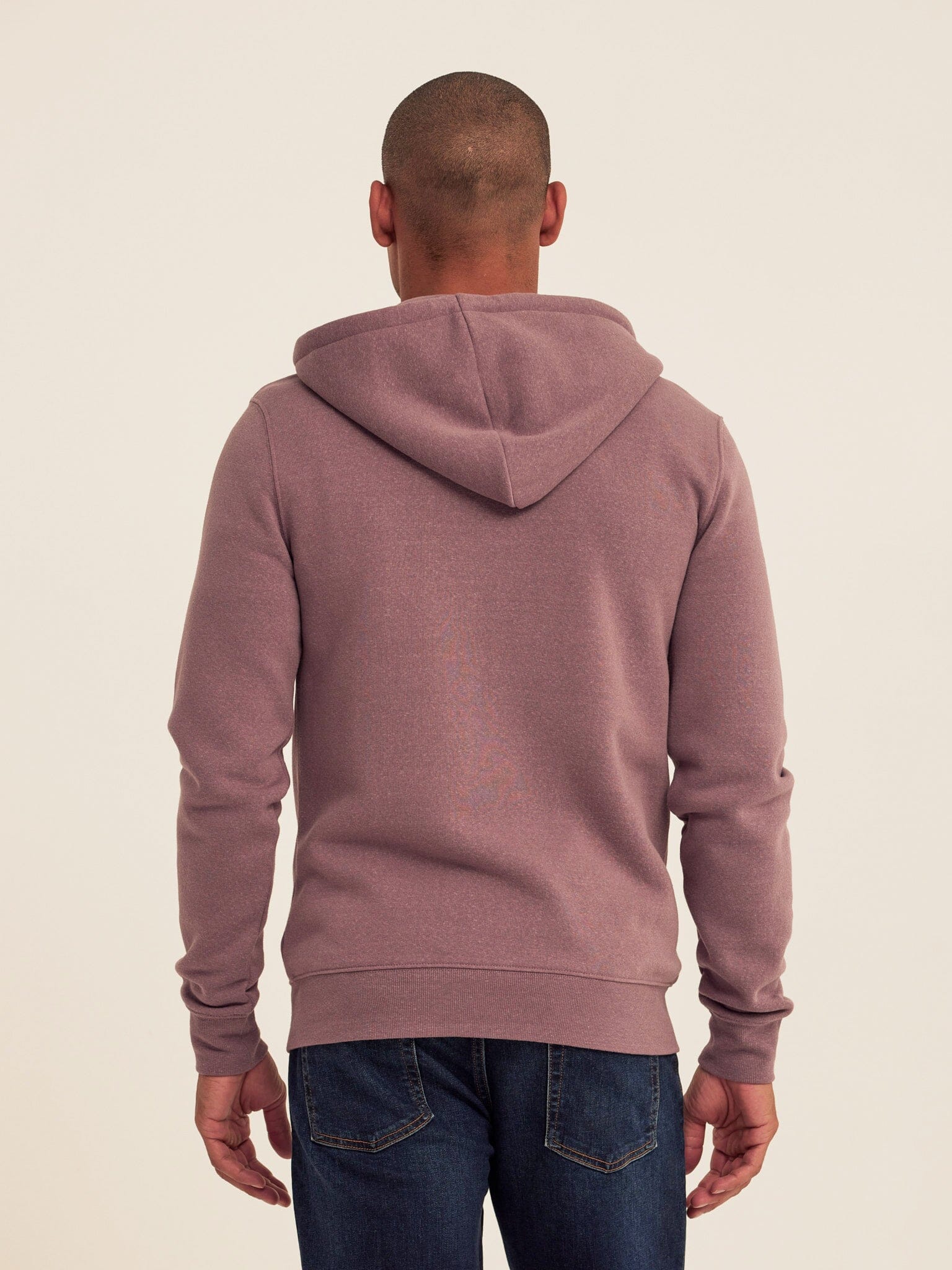 Men's Triblend Fleece Zip Hoodie – Lightweight Soft Layer