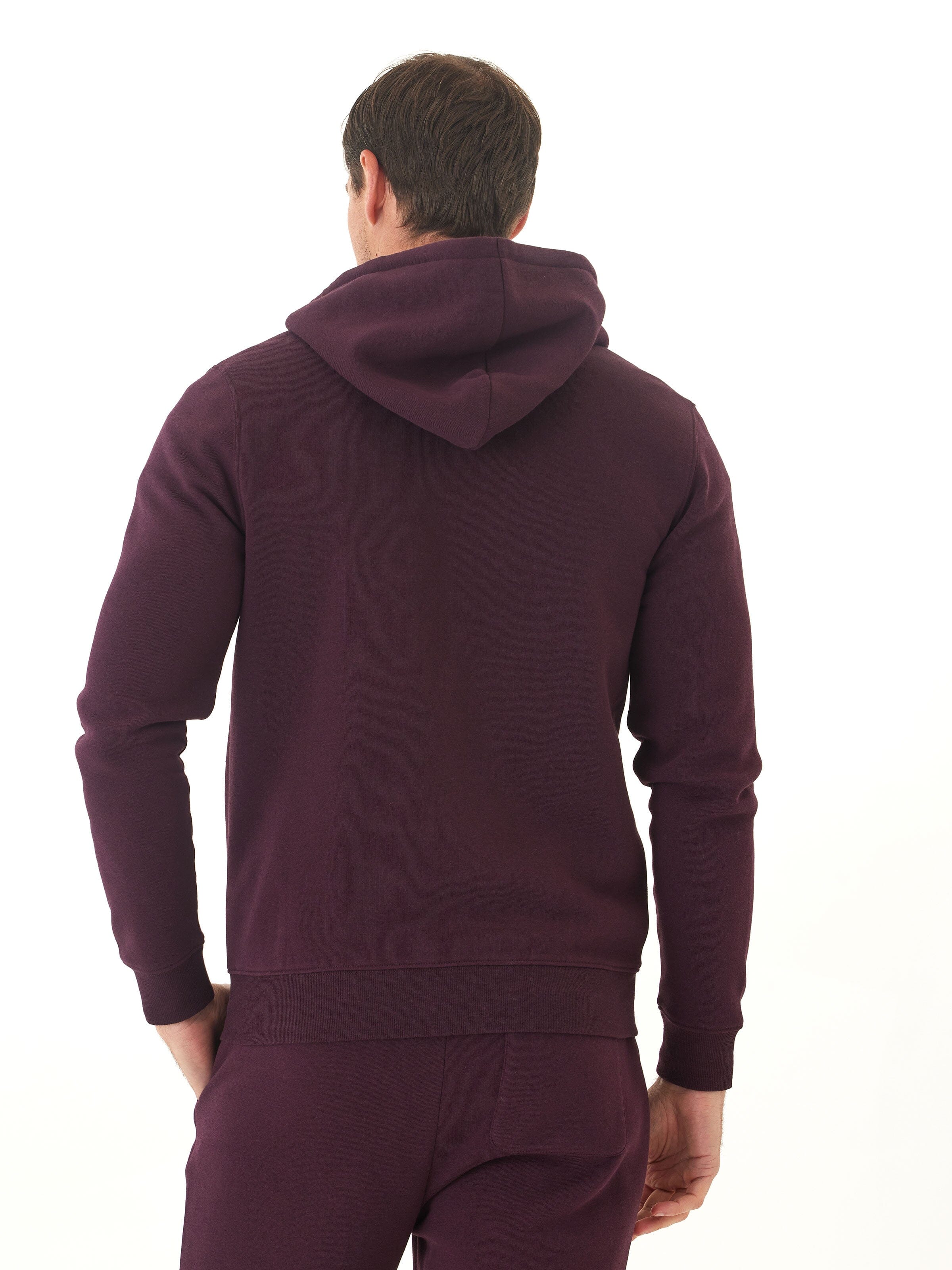 Men's Core Triblend Fleece Zip Hoodie - Lightweight Knit Outerwear