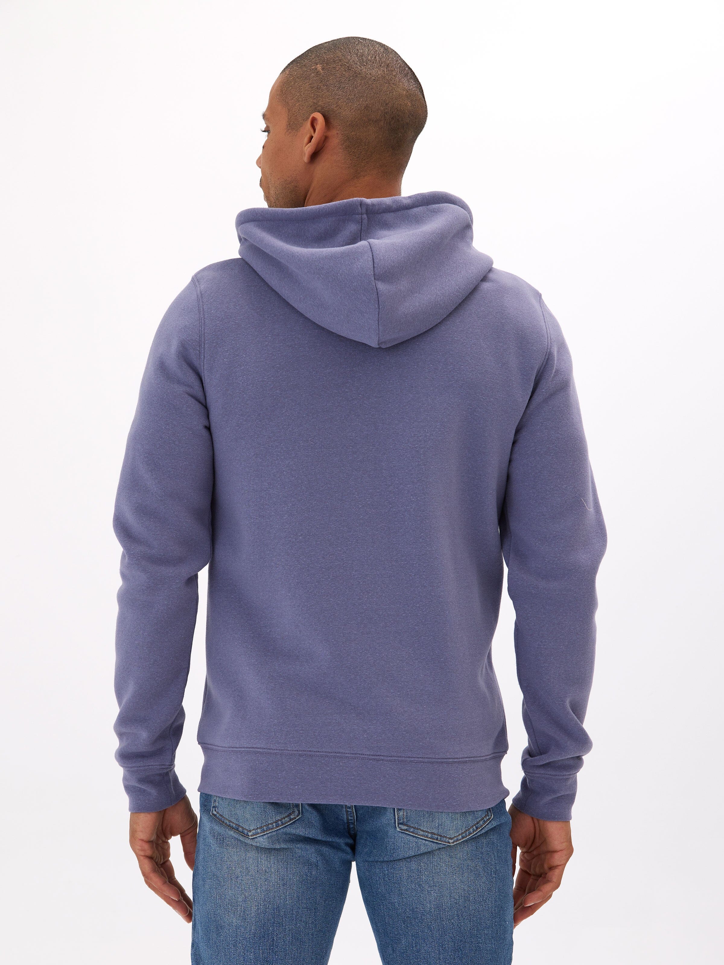 Men's Triblend Fleece Zip Hoodie – Lightweight Casual Layer
