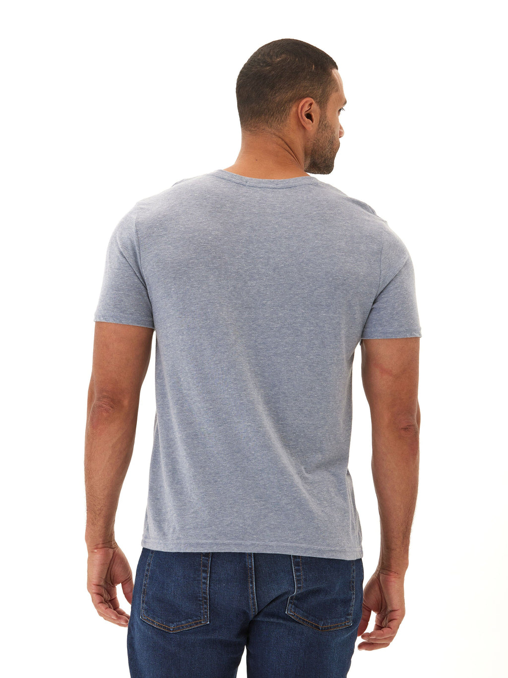 Men's Ultra-Soft Triblend Jersey V-Neck T-Shirt