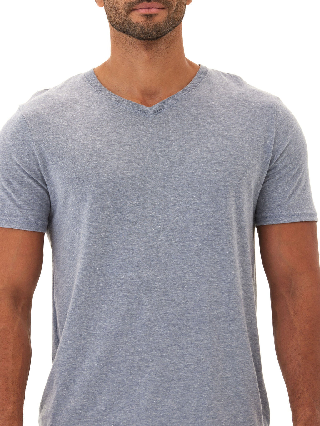 Men's Ultra-Soft Triblend Jersey V-Neck T-Shirt