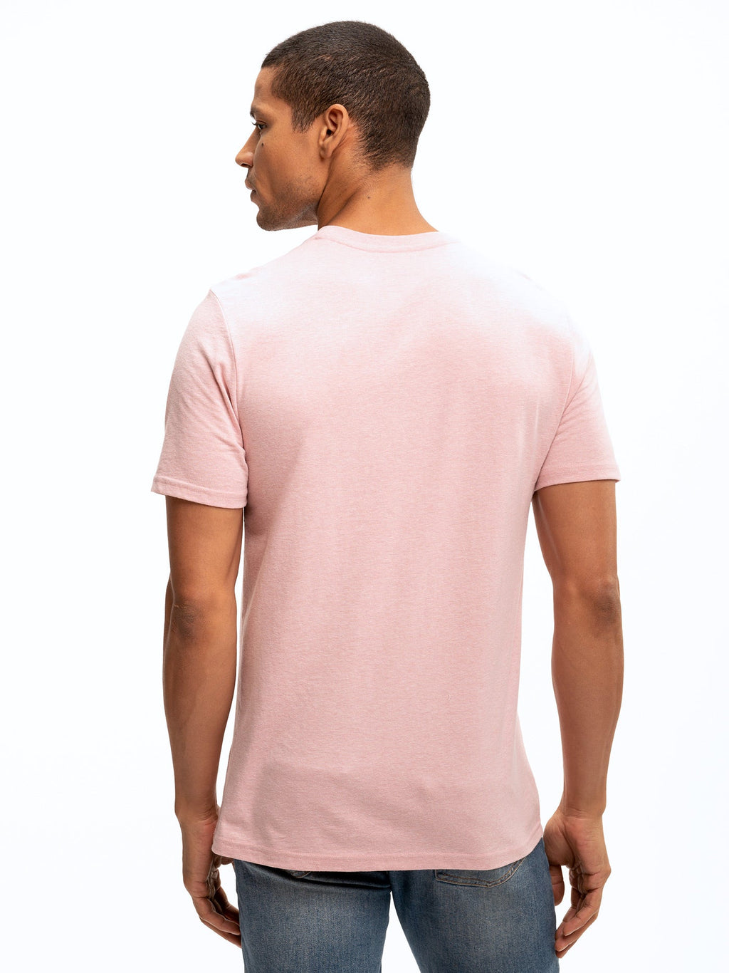 Men's Core Triblend V-Neck T-Shirt in Pink