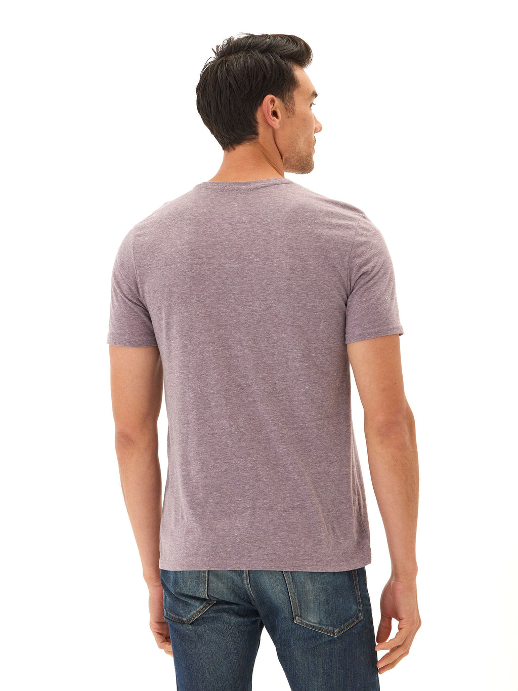 Men's Core Triblend Jersey V-Neck Tee: Soft Minimalist Basic
