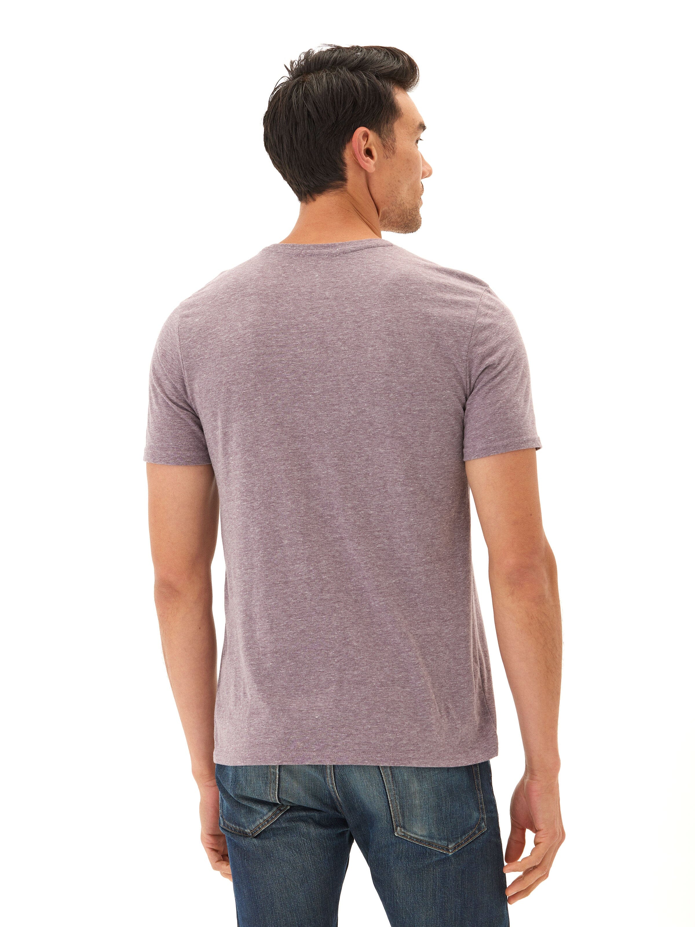 Men's Core Triblend Jersey V-Neck Tee: Soft Minimalist Basic