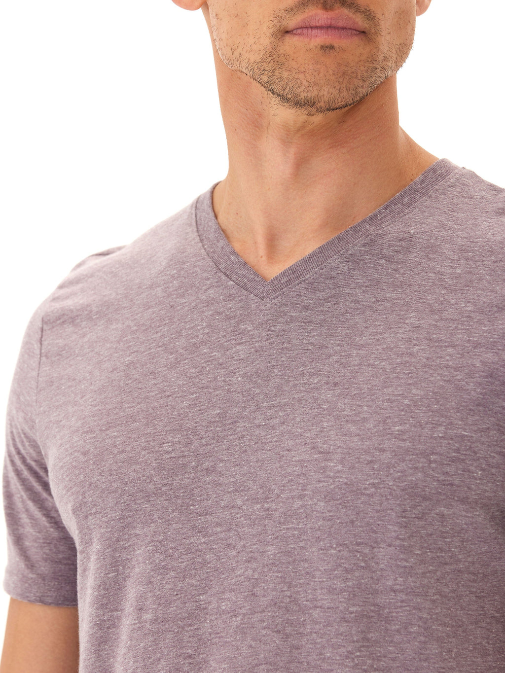 Men's Core Triblend Jersey V-Neck Tee: Soft Minimalist Basic