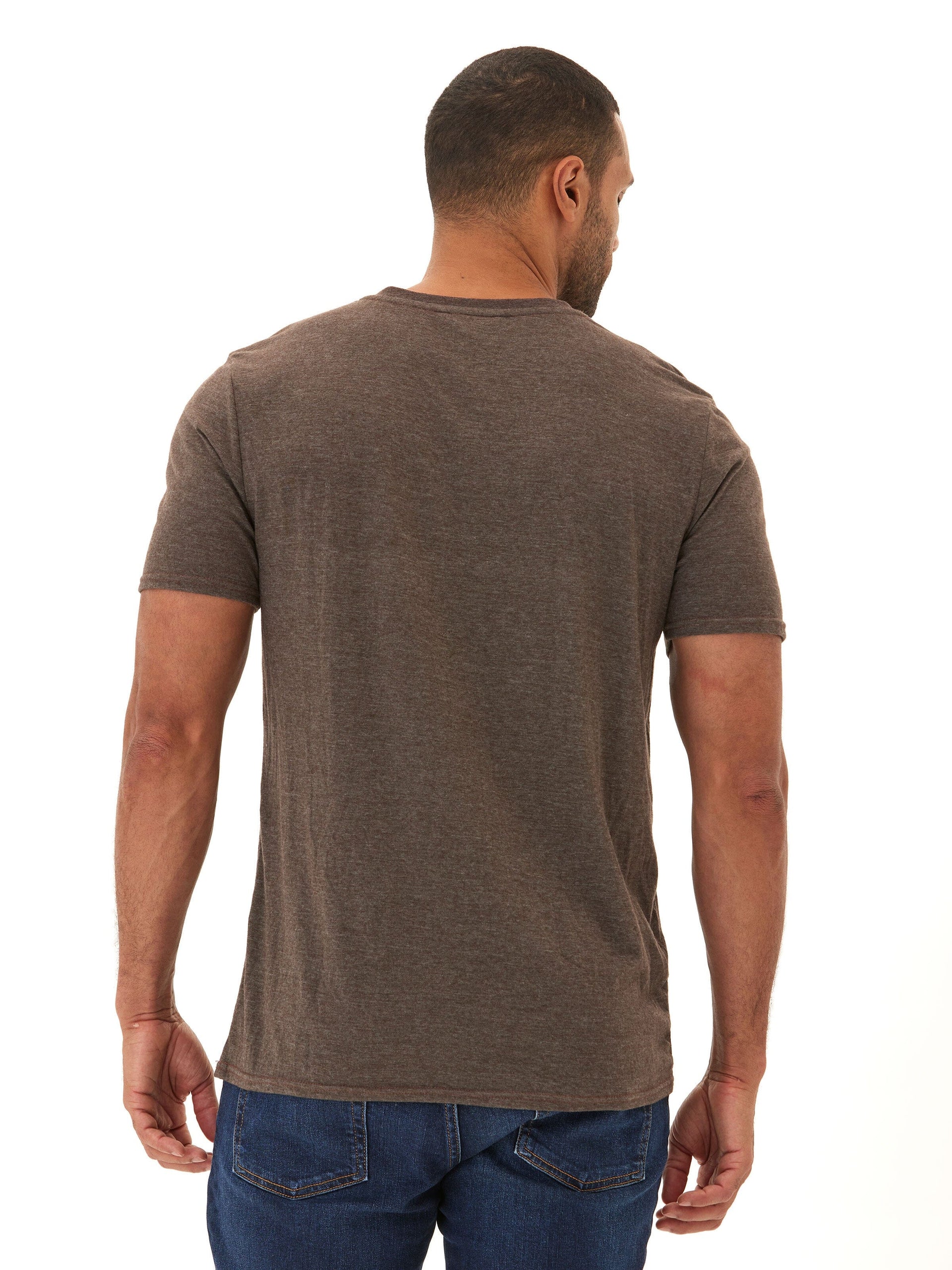 Men's Core Triblend Jersey V-Neck Tee Lightweight Soft