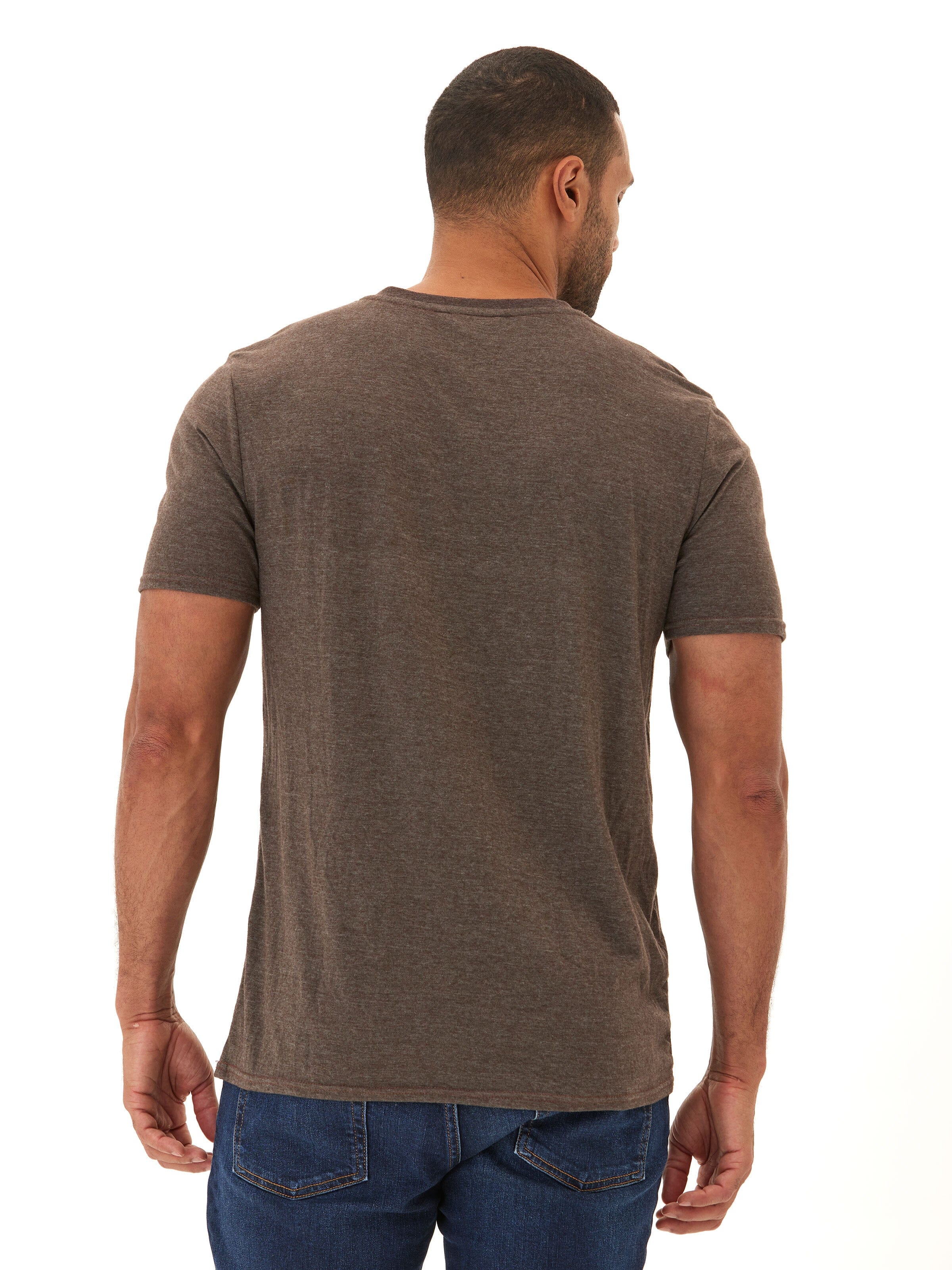 Men's Core Triblend Jersey V-Neck Tee Lightweight Soft