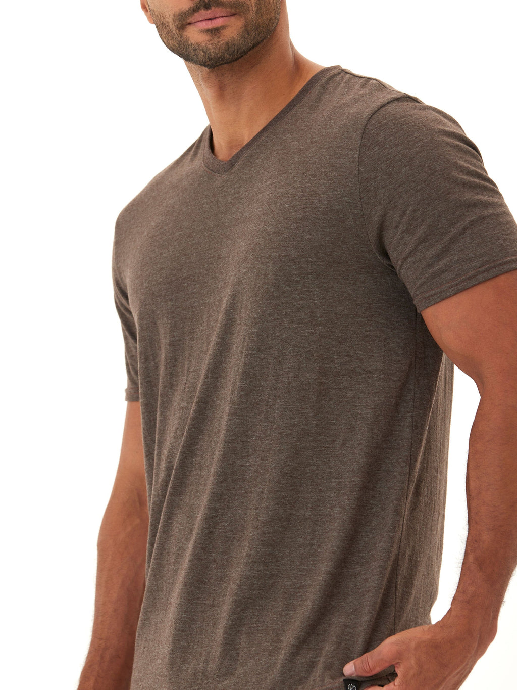 Men's Core Triblend Jersey V-Neck Tee Lightweight Soft