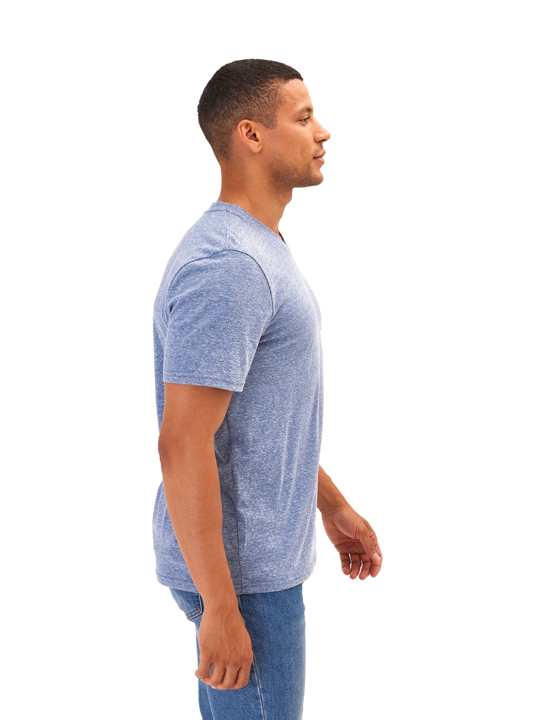 Men's Ultra-Soft Triblend V-Neck Jersey T-Shirt