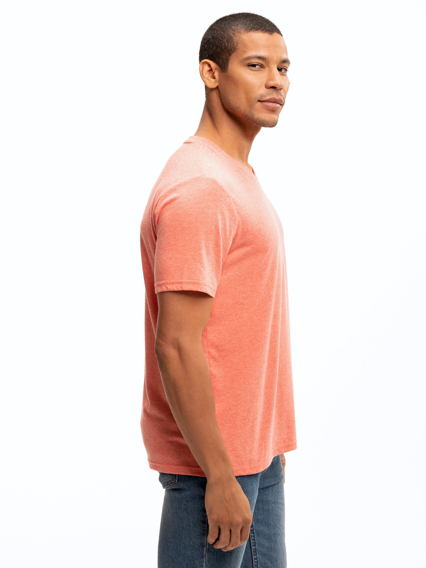 Men's Core Triblend Jersey V-Neck Tee - Ultra-Soft Everyday Basic