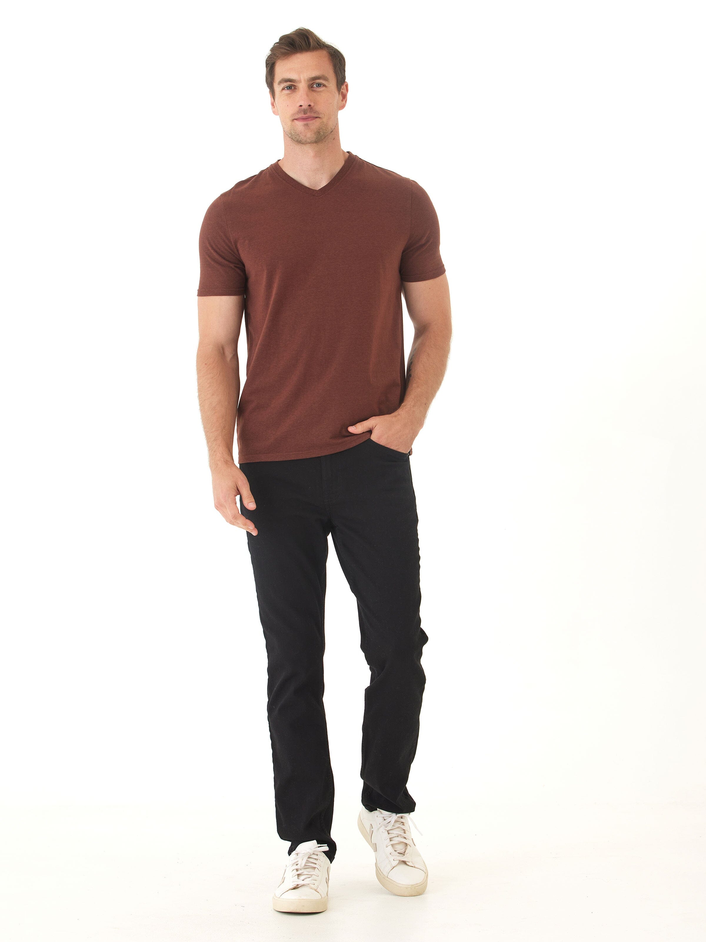 Men's Core Triblend Jersey V-Neck Tee