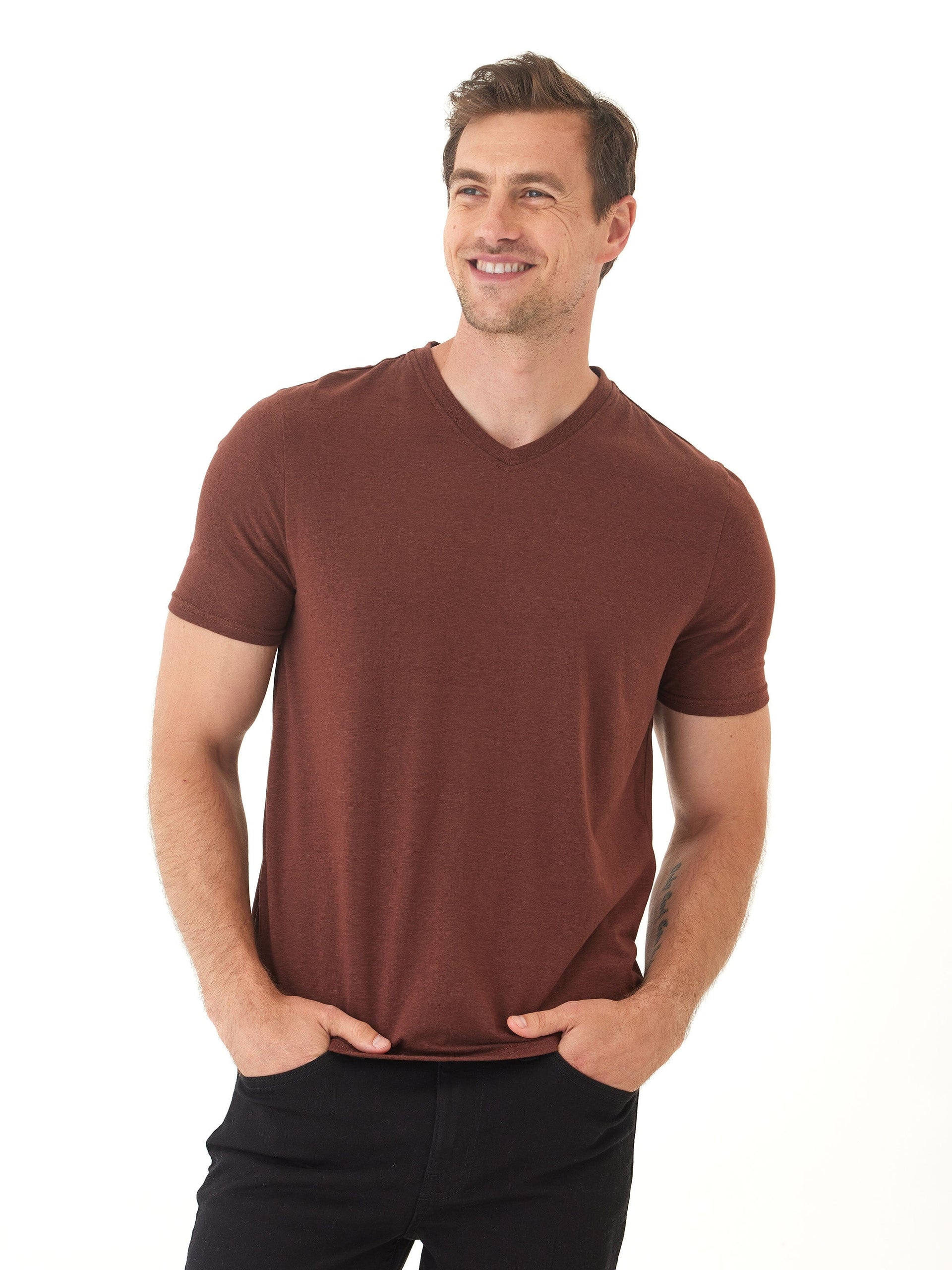 Men's Core Triblend Jersey V-Neck Tee