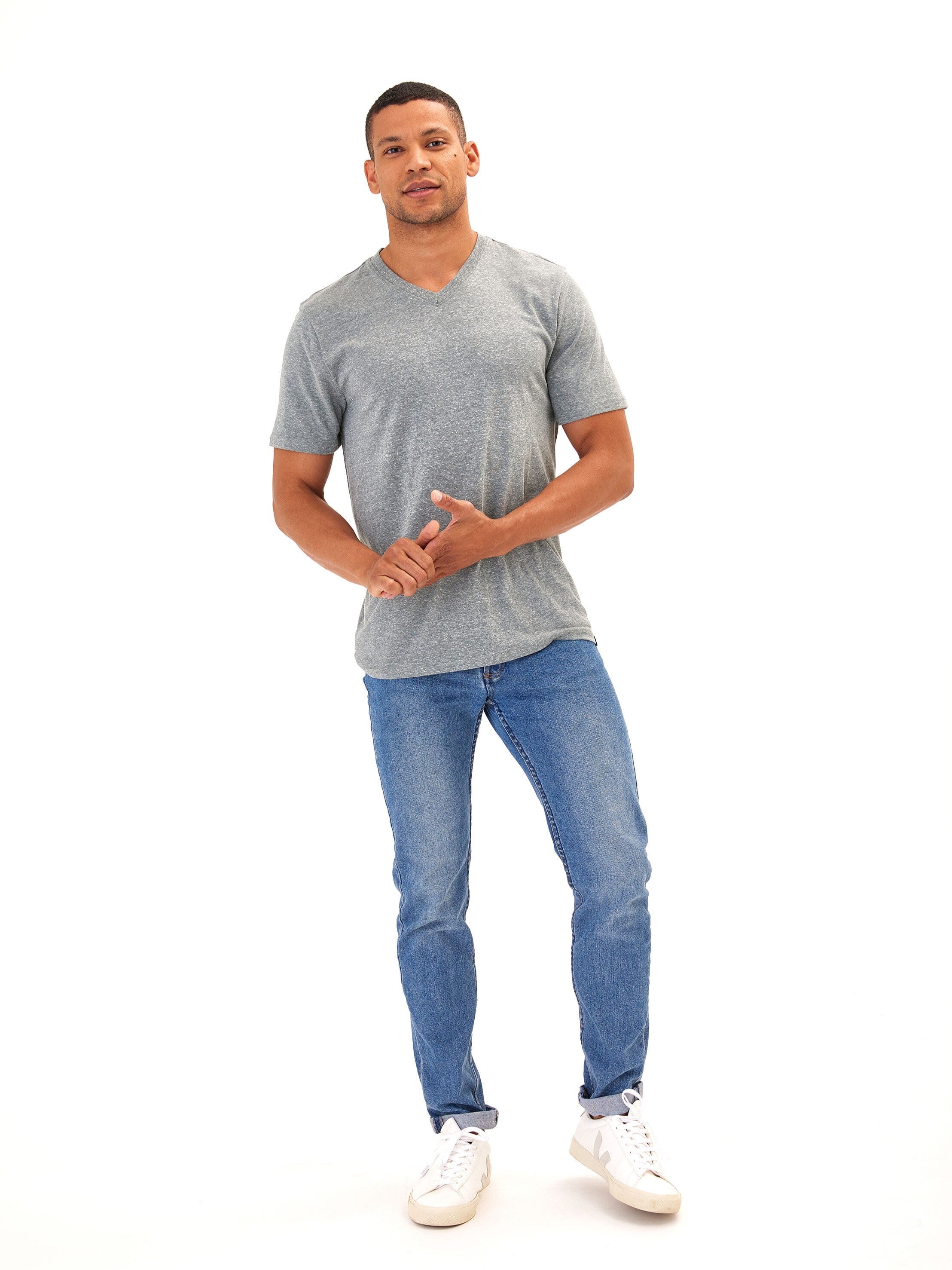 Men's Core Triblend Jersey V-Neck Tee - Everyday Athletic Fit