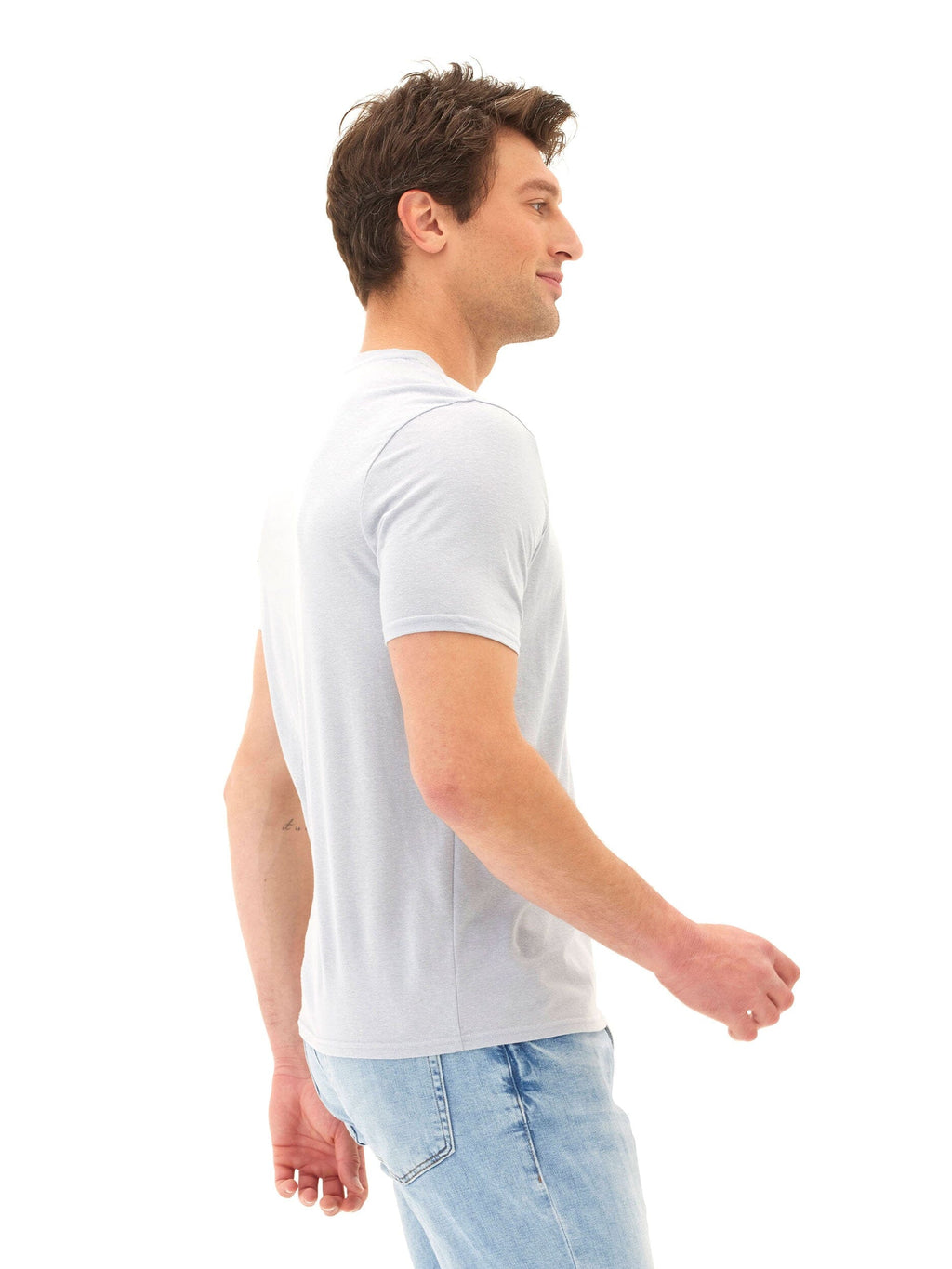 Men's Core Triblend Jersey V-Neck Tee - Ultra-Soft Everyday Shirt