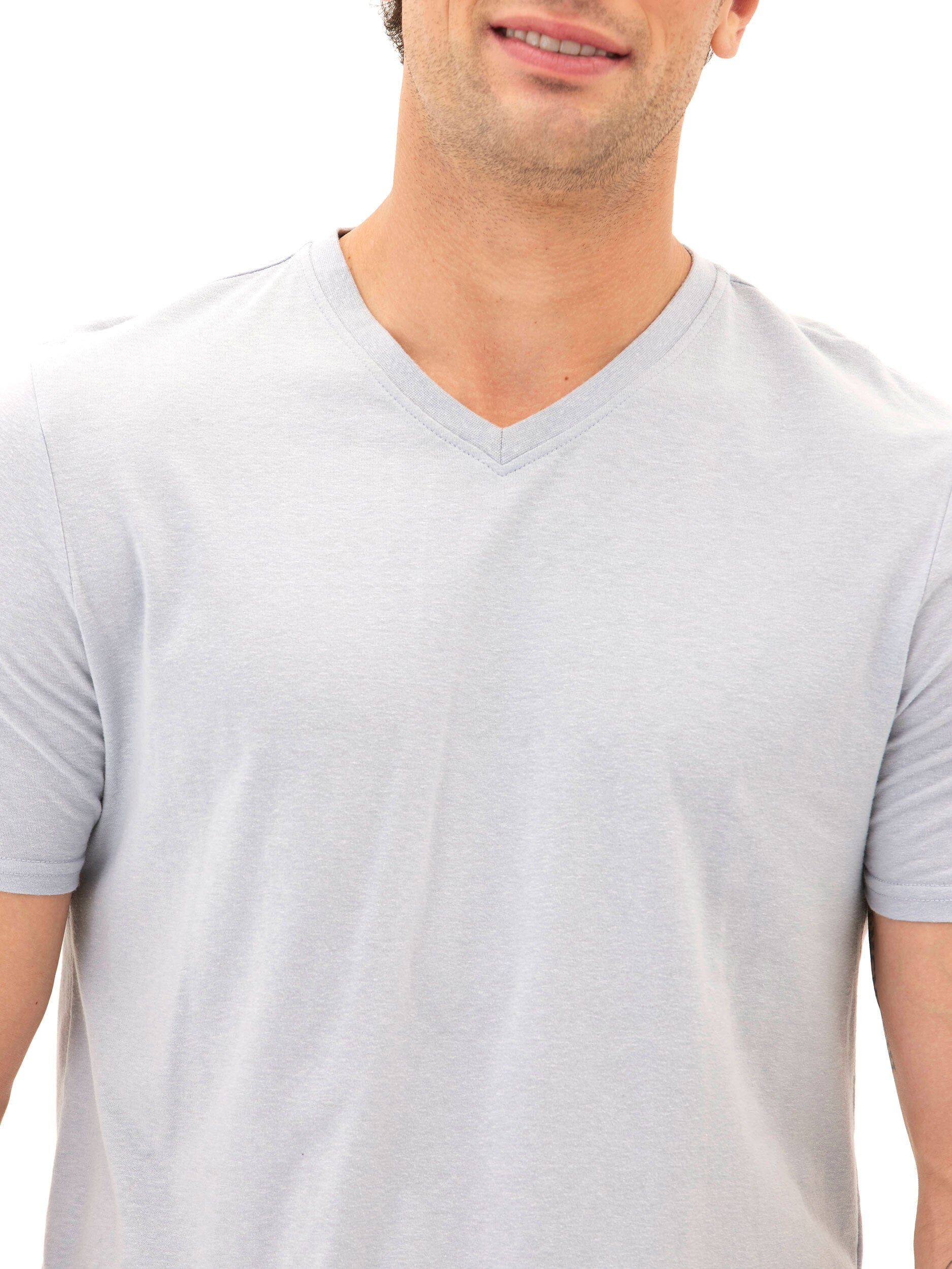Men's Core Triblend Jersey V-Neck Tee - Ultra-Soft Everyday Shirt