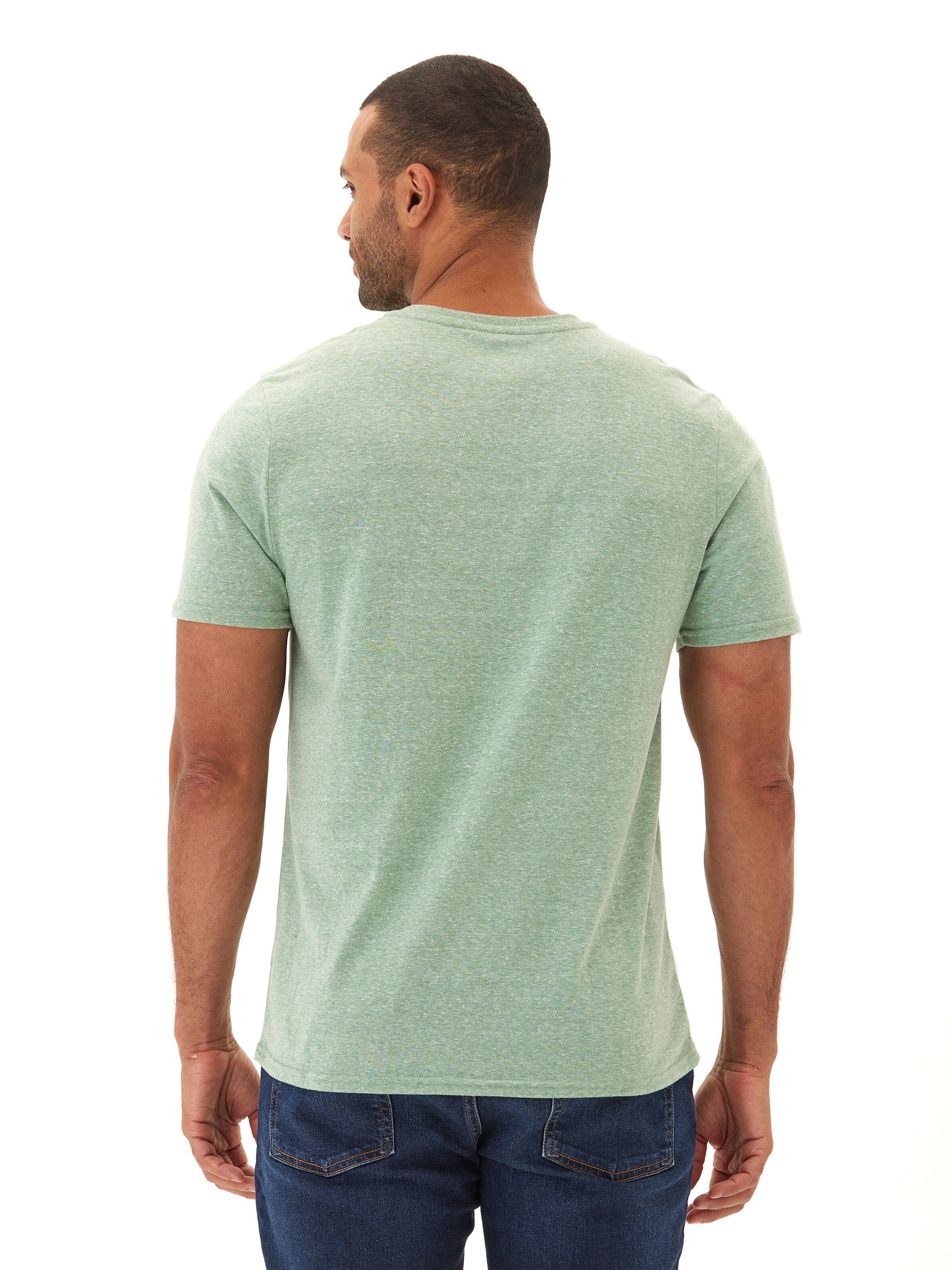 Men's Core Triblend Jersey V-Neck Tee in Green