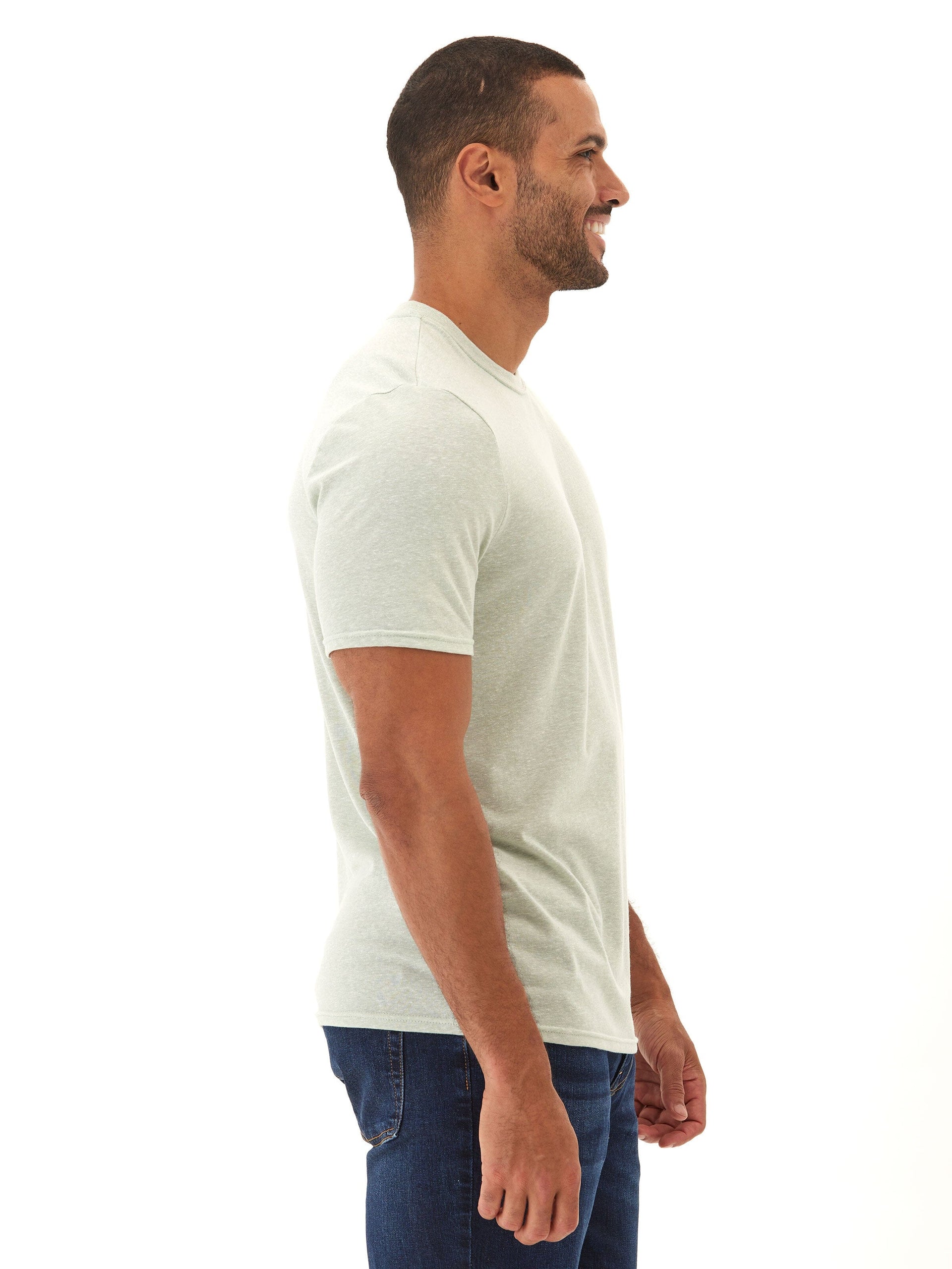 Men's Core Triblend Jersey Crew Neck Tee - Essential Fit
