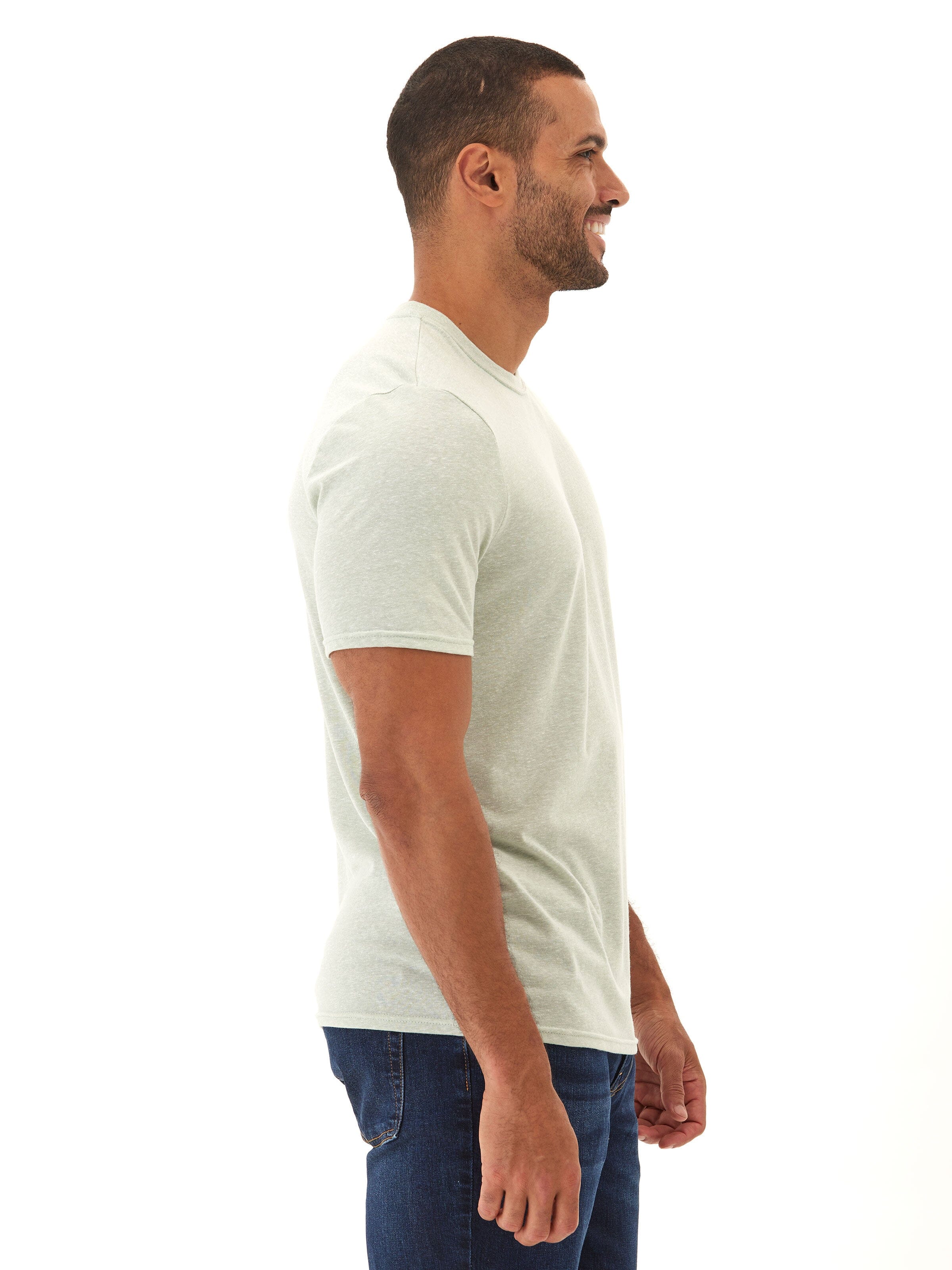 Men's Core Triblend Jersey Crew Neck Tee - Essential Fit