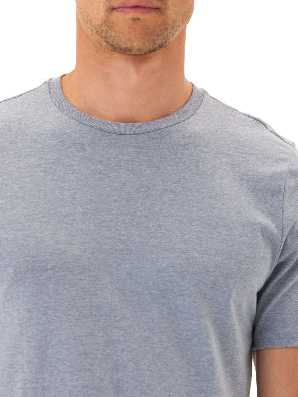 Men's Essential Triblend Jersey Crew Neck T-Shirt