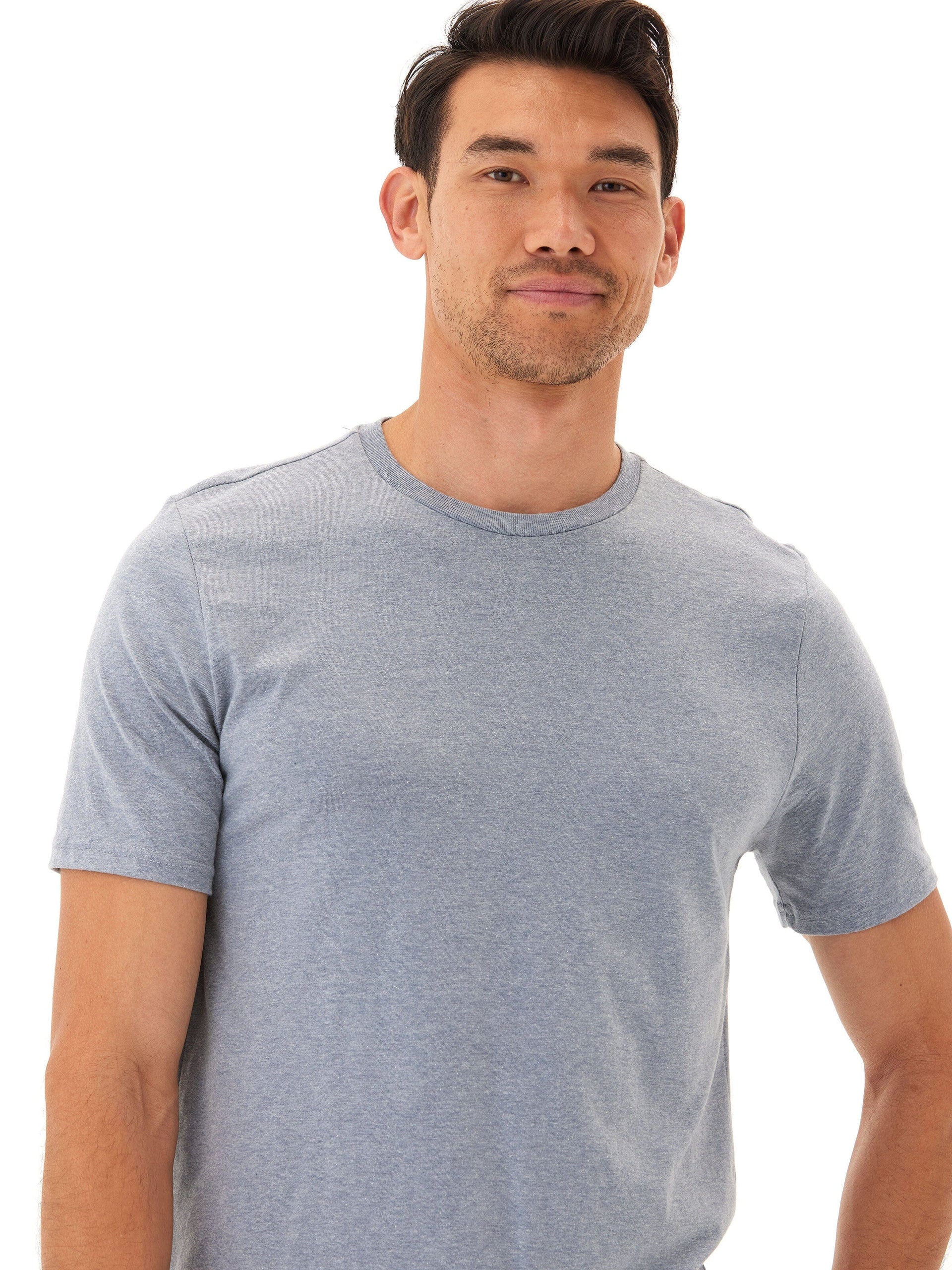 Men's Core Triblend Jersey Crew Neck Tee, soft classic t-shirt design