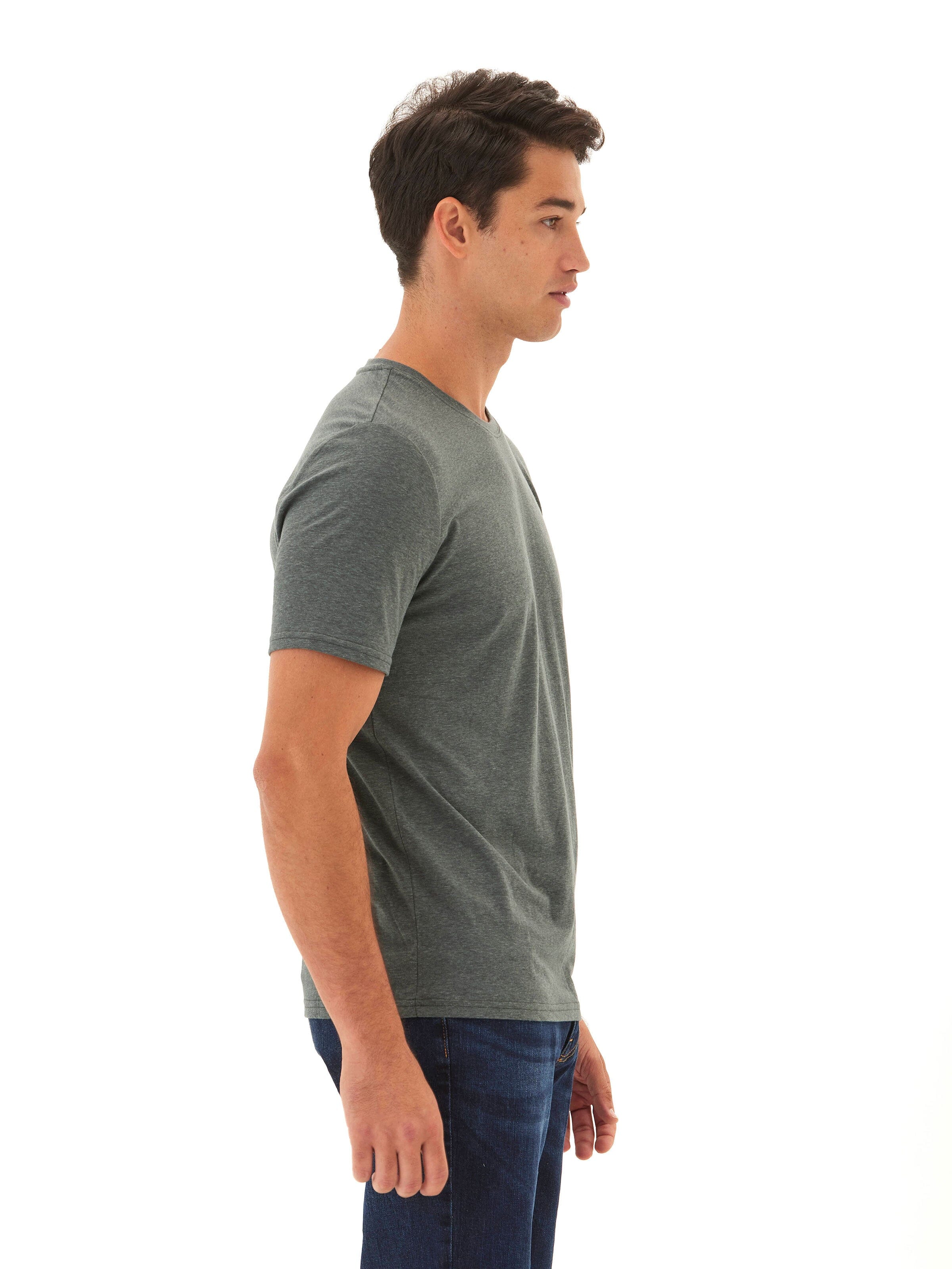 Men's Core Triblend Jersey Crew Neck Tee