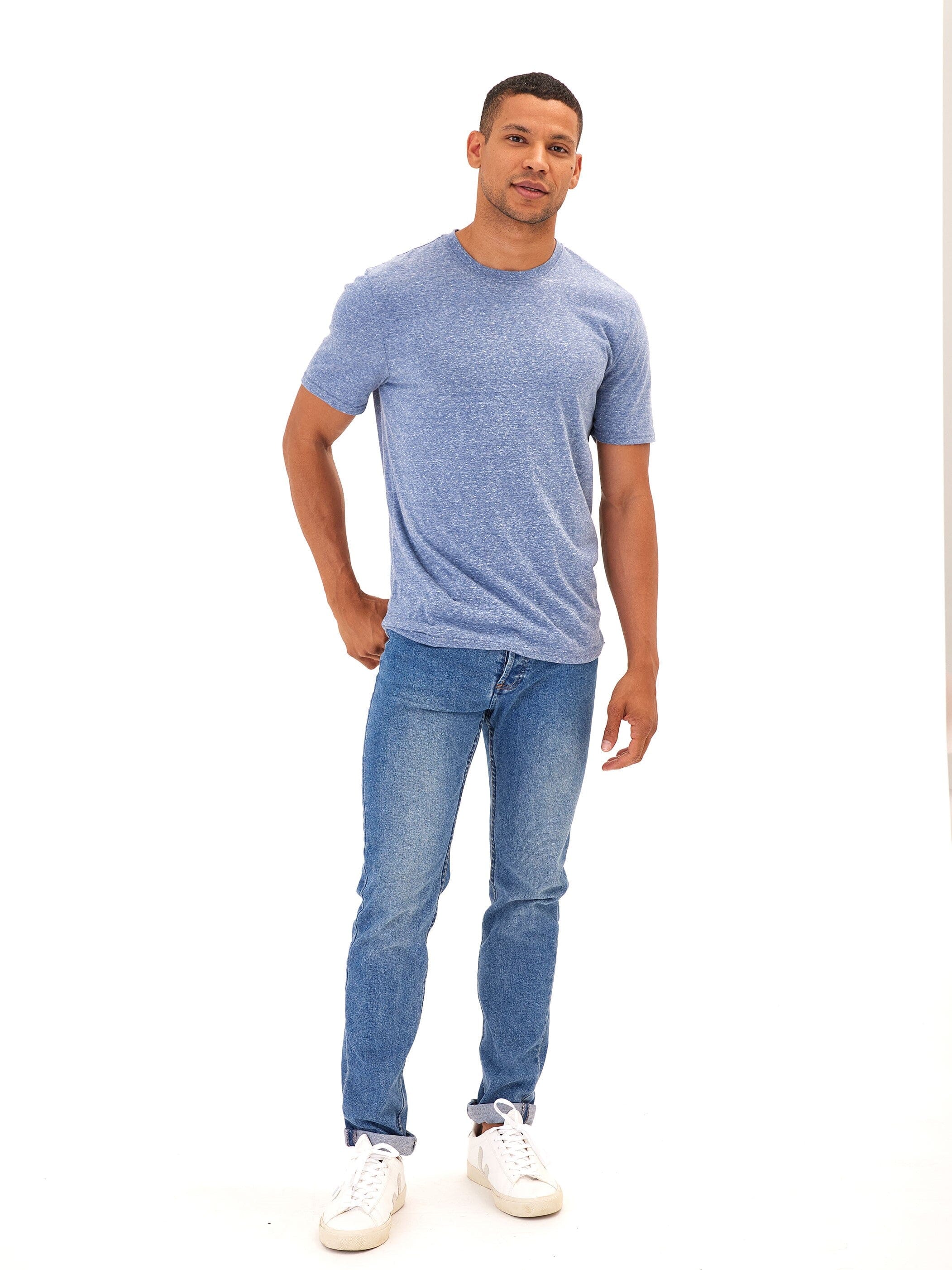 Men's Core Triblend Jersey Crew Neck Tee