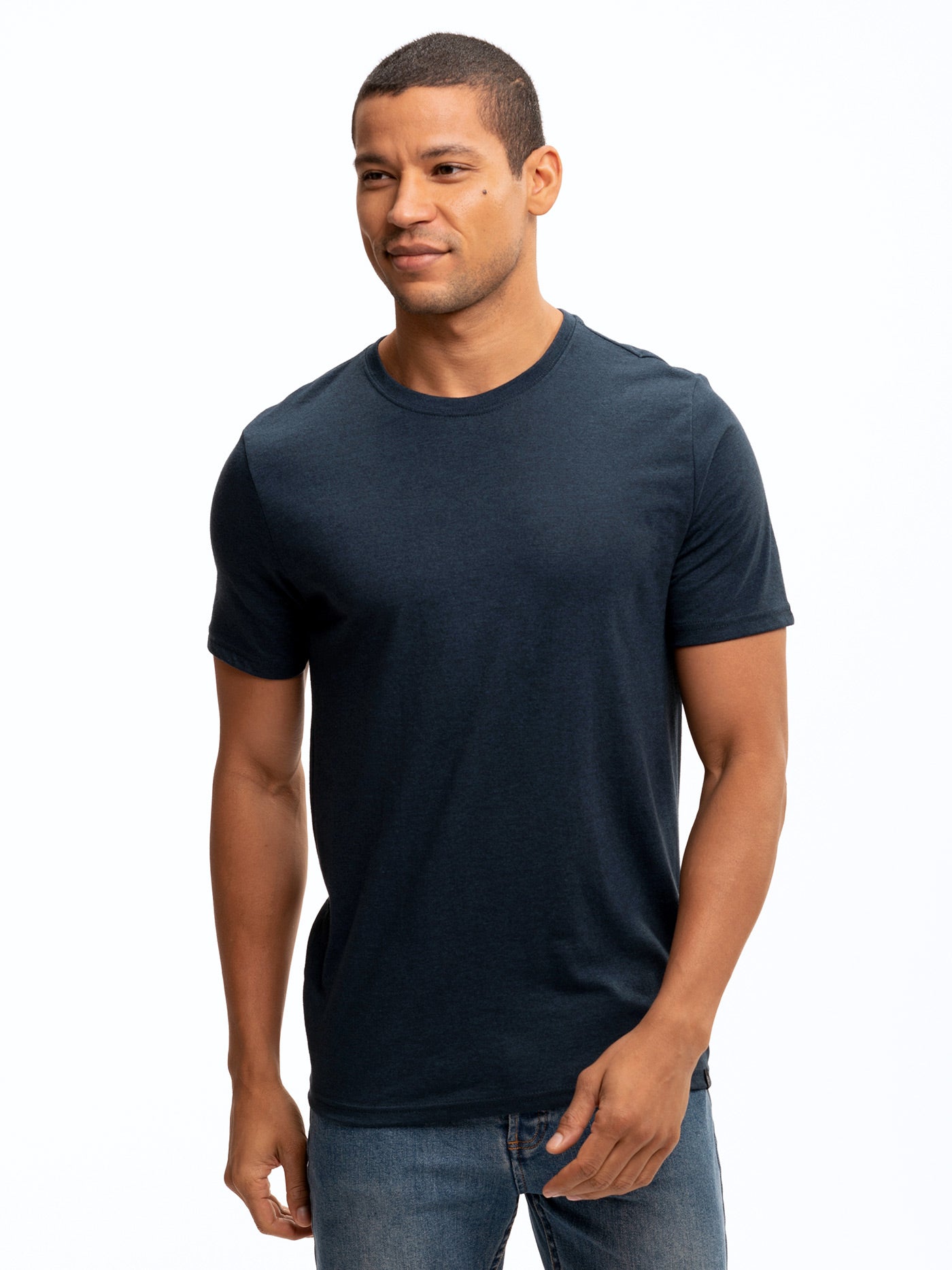 Men's Core Triblend Jersey Crew Neck T-Shirt