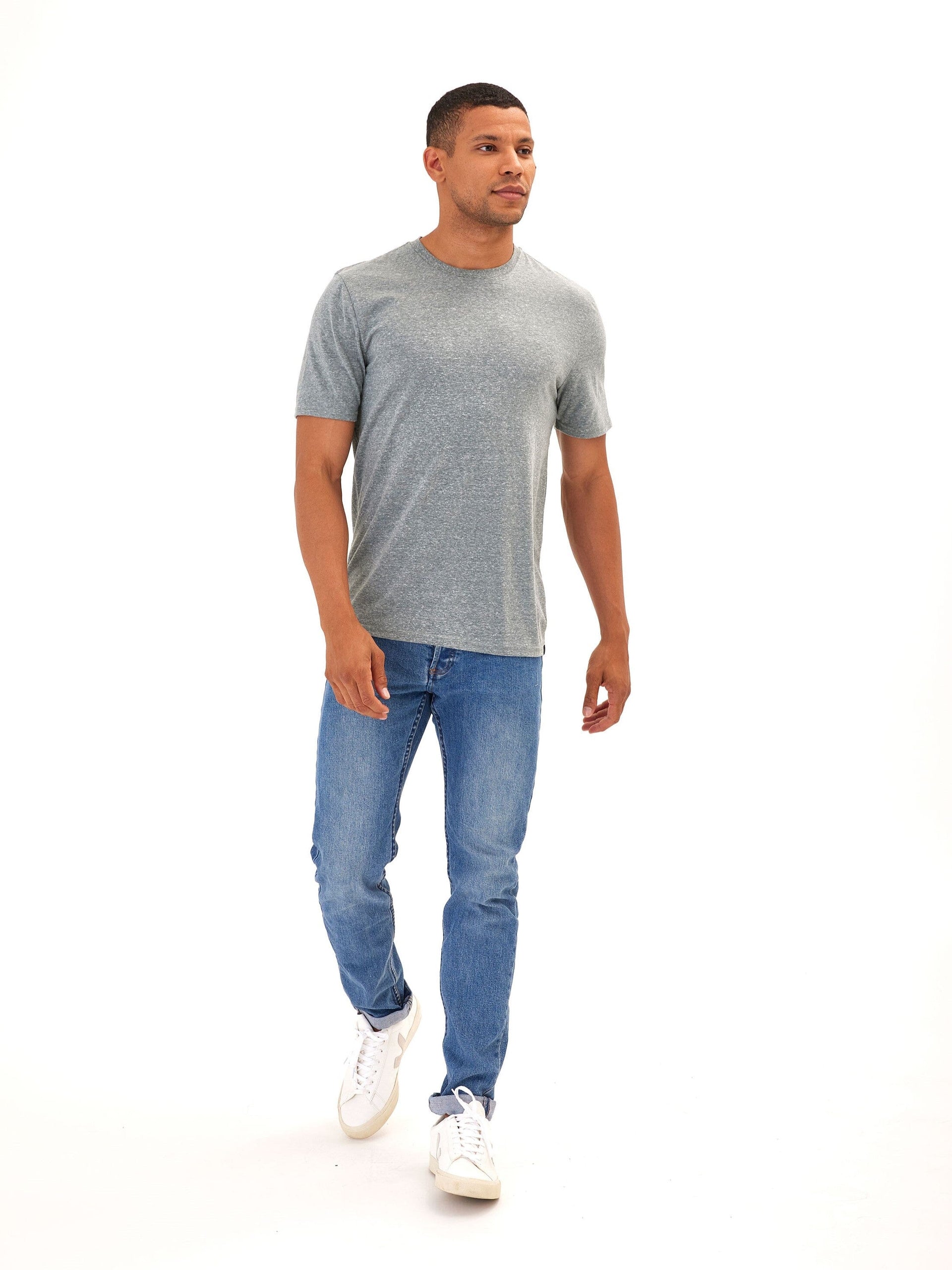 Men's Core Triblend Jersey Crew Neck Tee