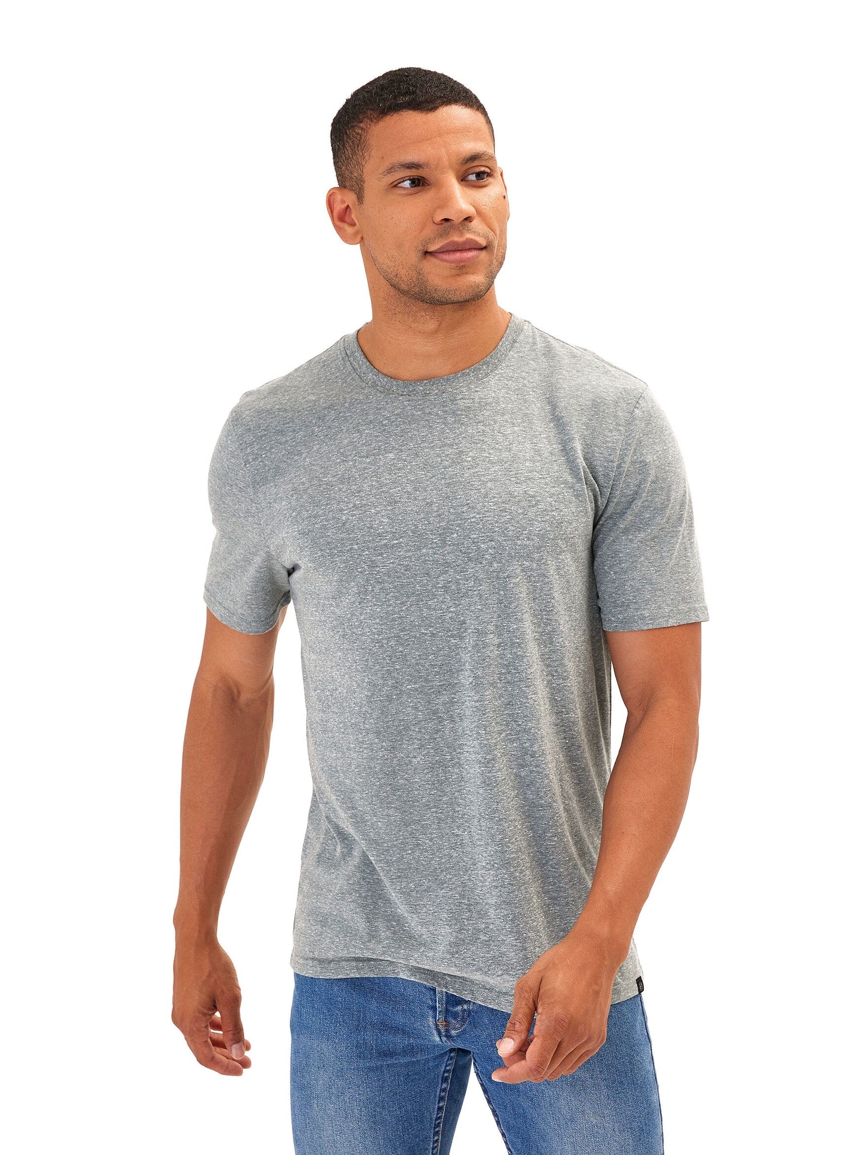 Men's Core Triblend Jersey Crew Neck Tee