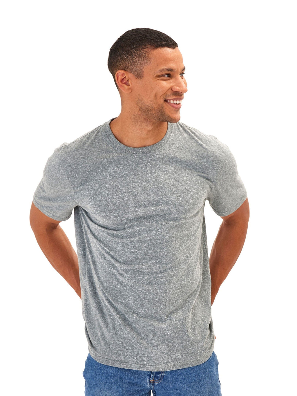 Men's Core Triblend Jersey Crew Neck Tee