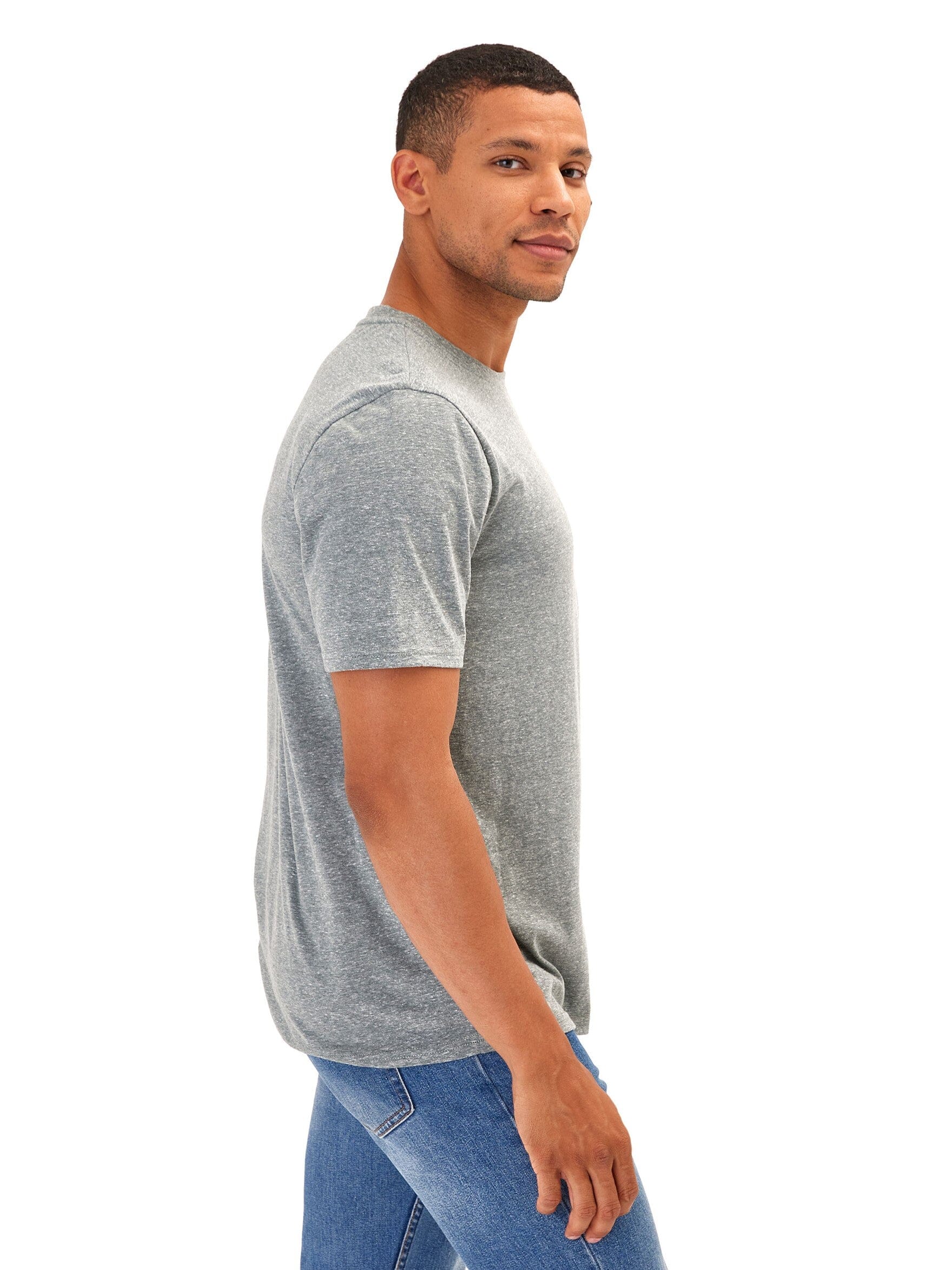 Men's Core Triblend Jersey Crew Neck Tee