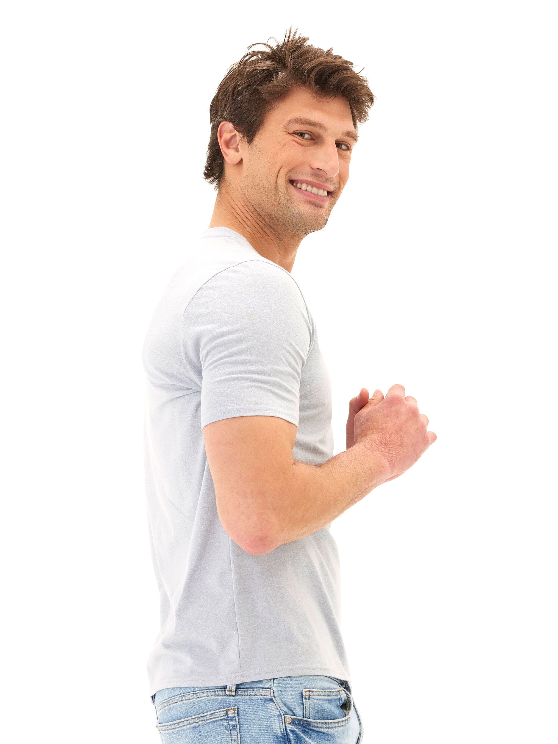 Men's Core Triblend Jersey Crew Neck Tee: Essential Everyday Fit