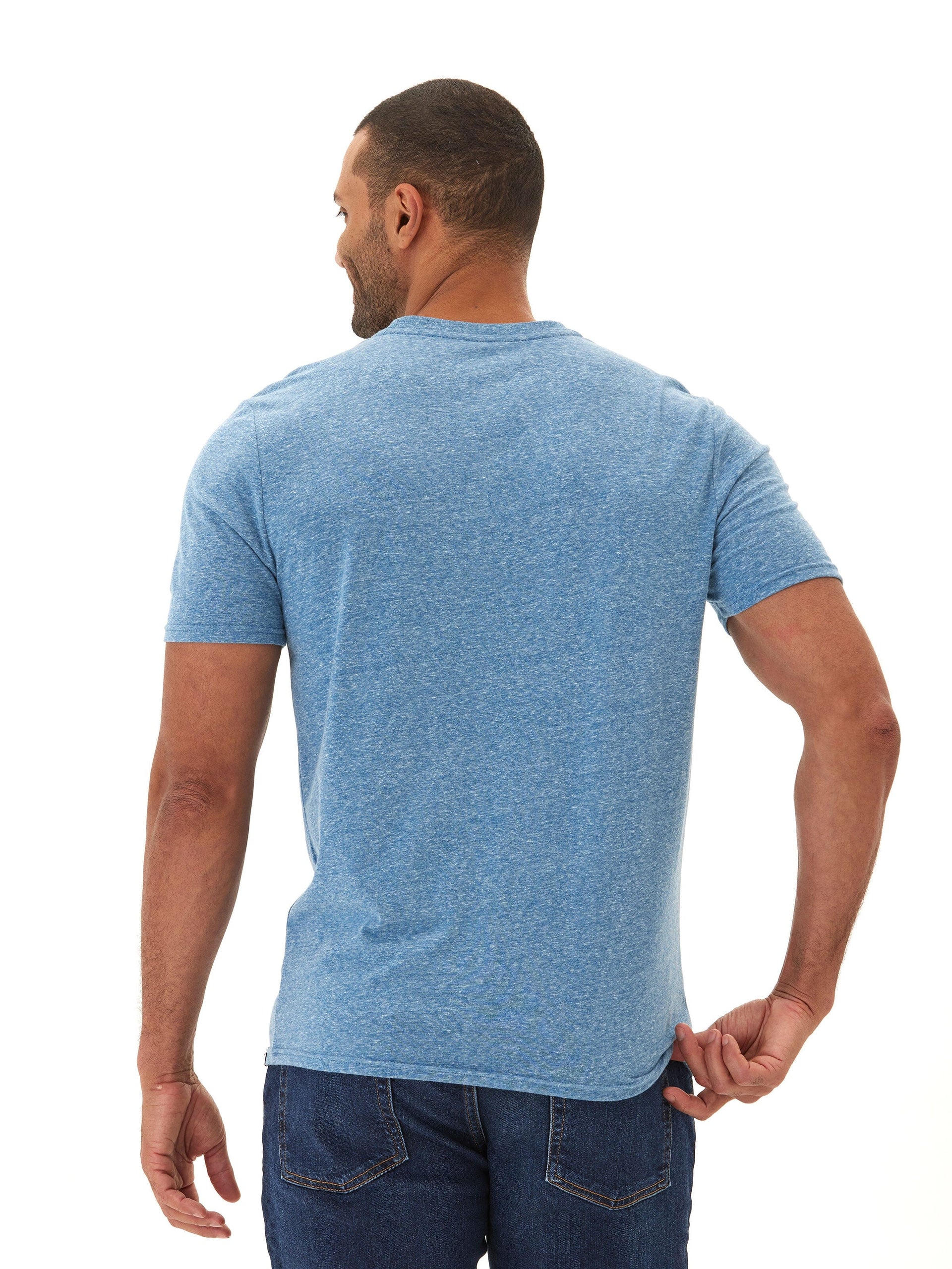 Men's Triblend Jersey Crew Neck Tee: Soft Everyday Essential