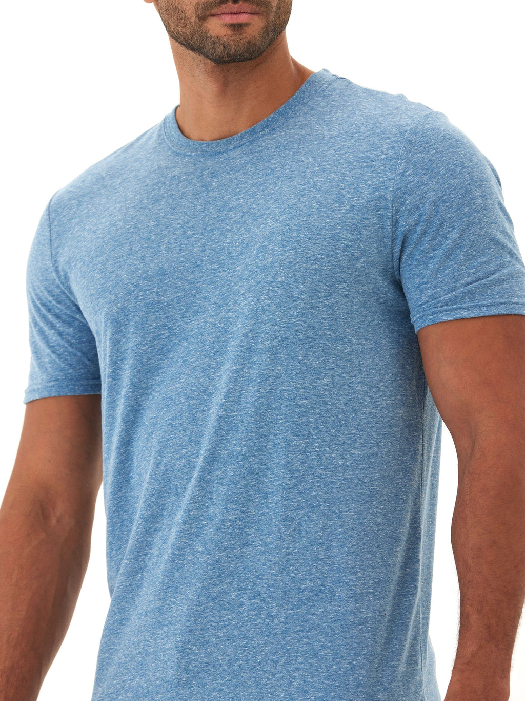 Men's Triblend Jersey Crew Neck Tee: Soft Everyday Essential
