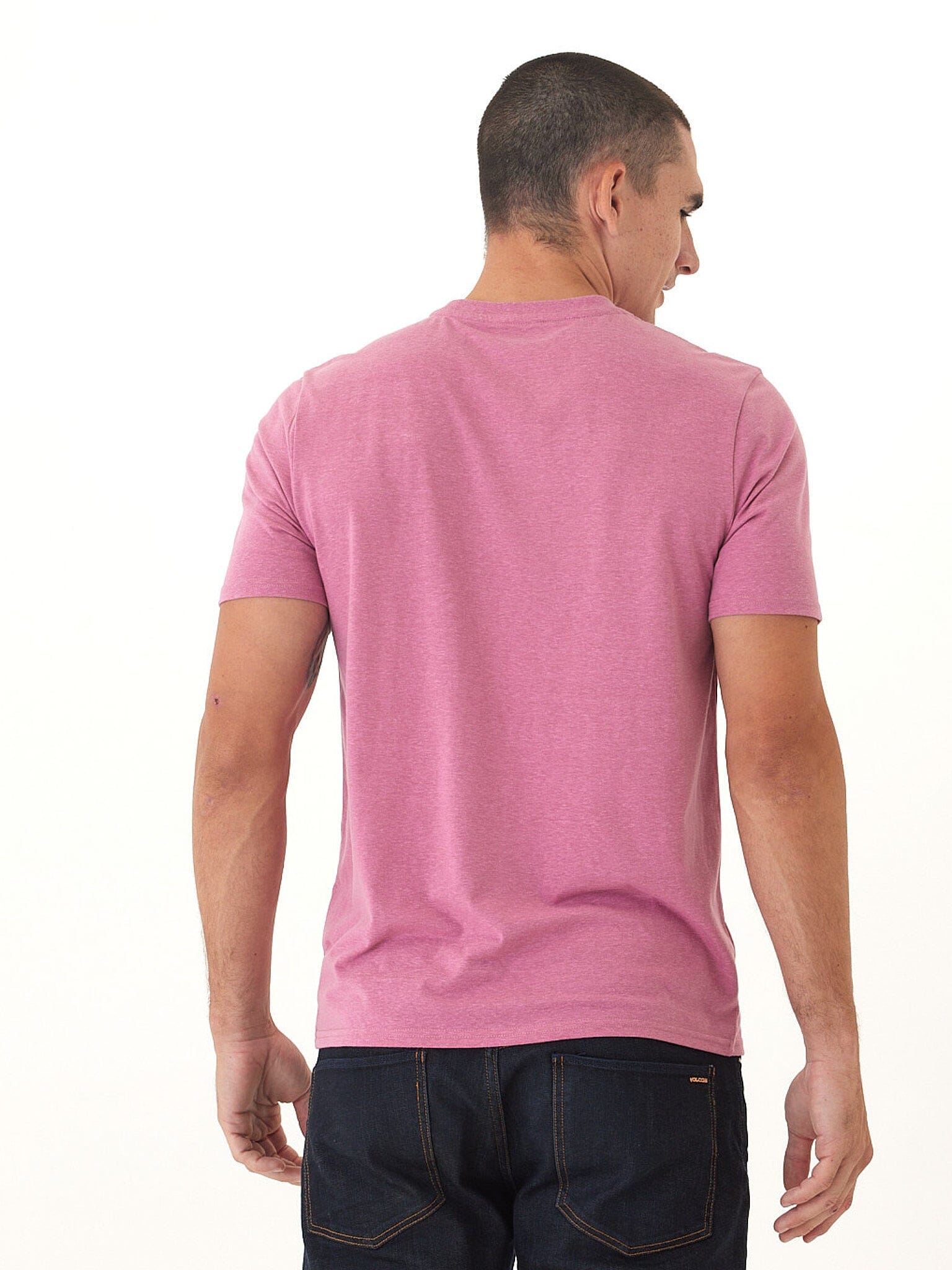 Men's Core Triblend Jersey Crew Neck Tee: Soft Everyday Basic