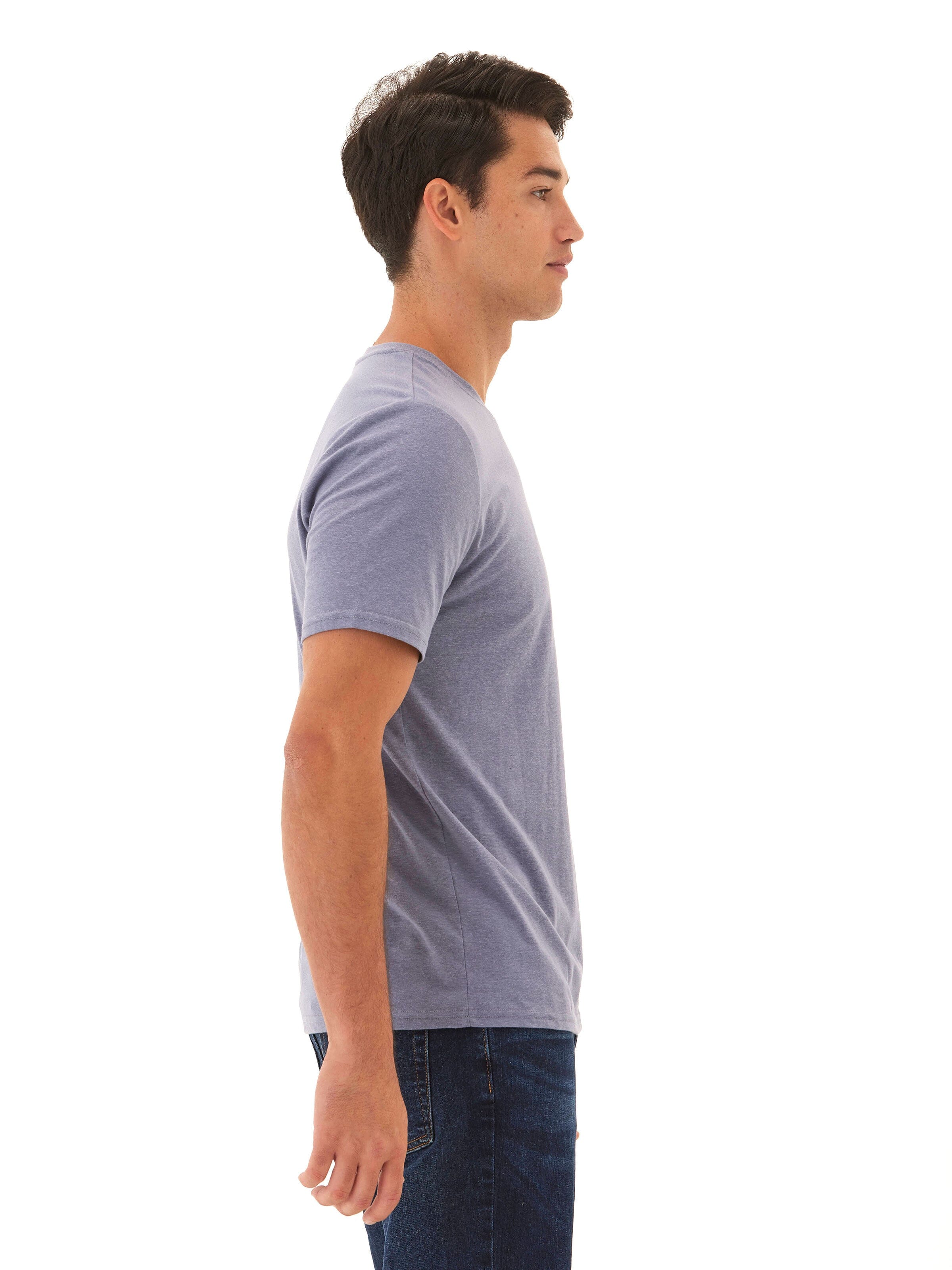 Men's Core Triblend Jersey Crew Neck Short Sleeve T-Shirt