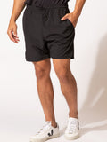 Men's black 6-inch ReActive athletic training shorts made from polyester.