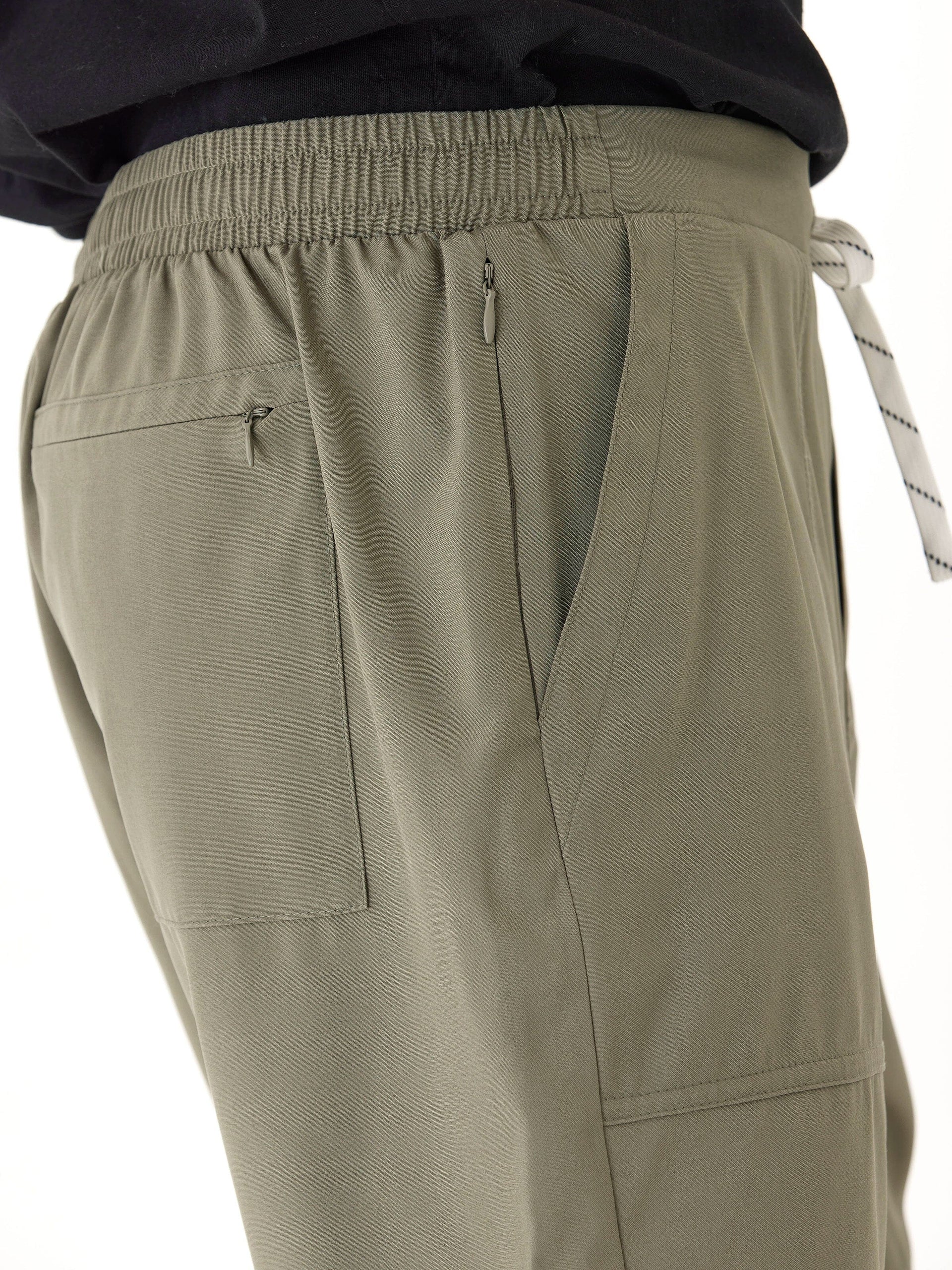 Prescott Essential Eco Woven Short - Lightweight Athleisure Olive