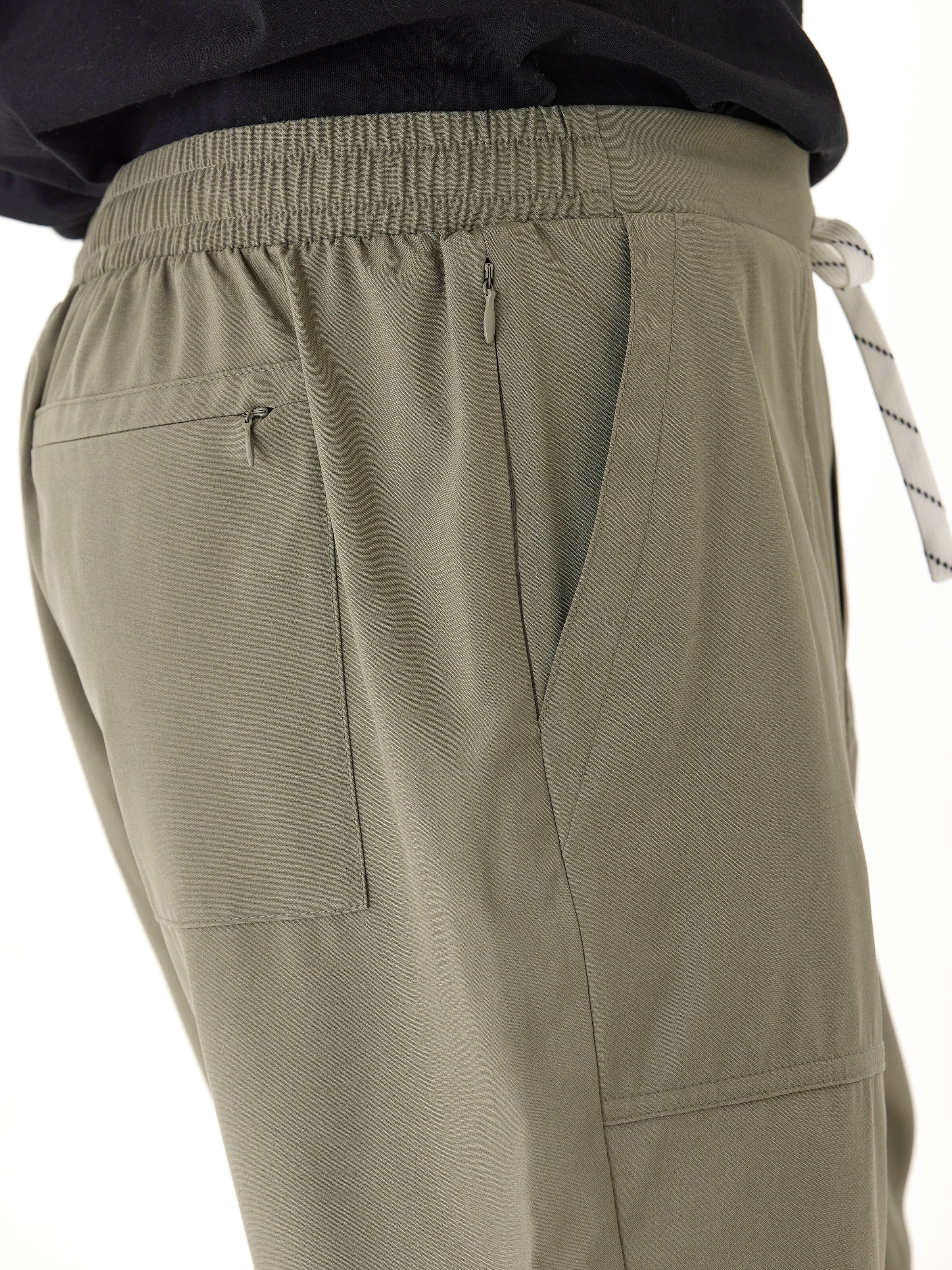 Prescott Essential Eco Woven Short - Lightweight Athleisure Olive