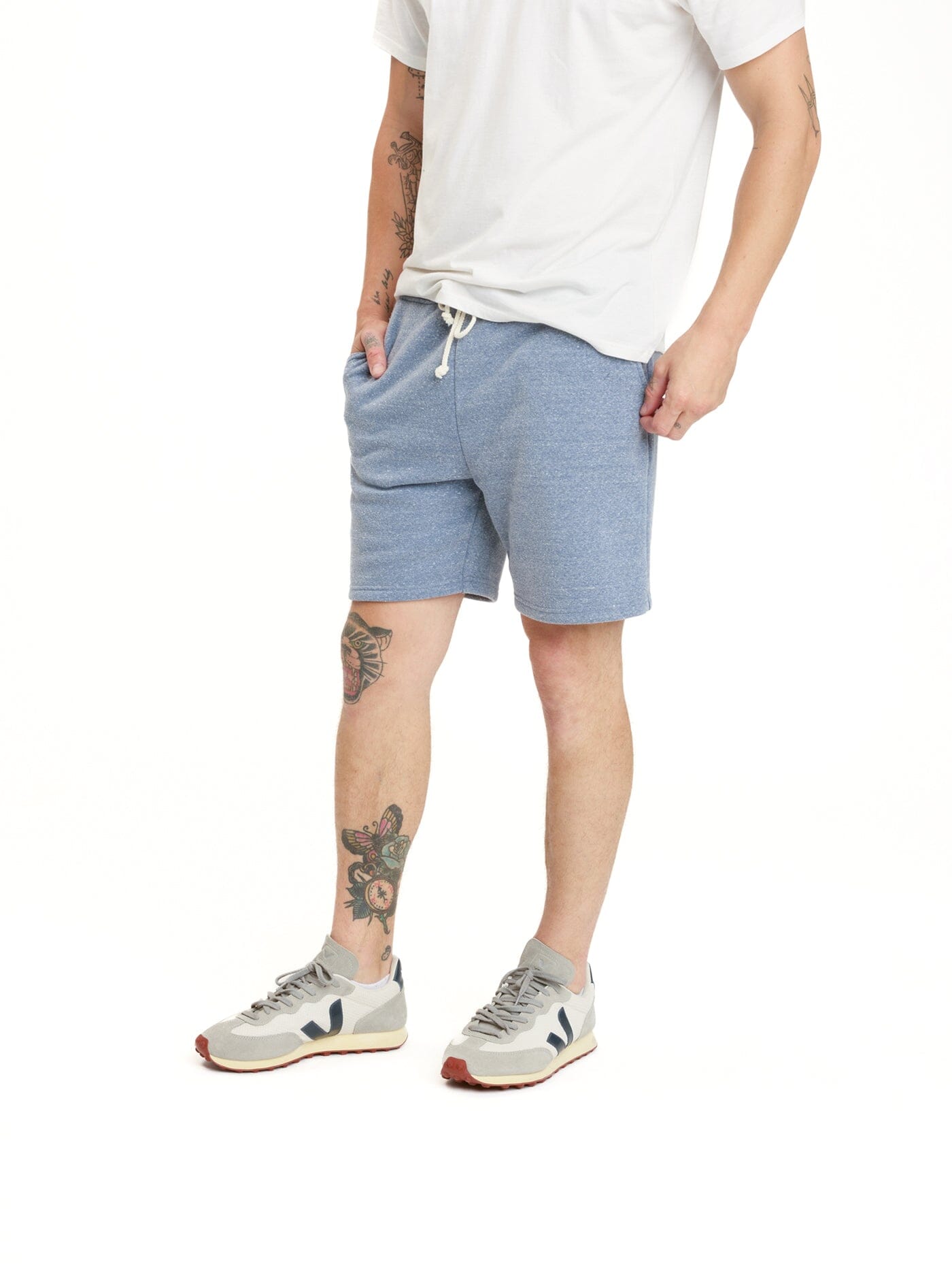 Men's Core Triblend Fleece Short - Relaxed Fit Knit Loungewear