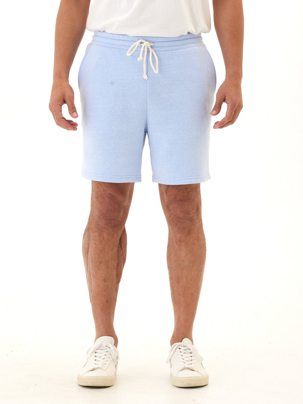 Men's Core Triblend Fleece Short in Light Blue