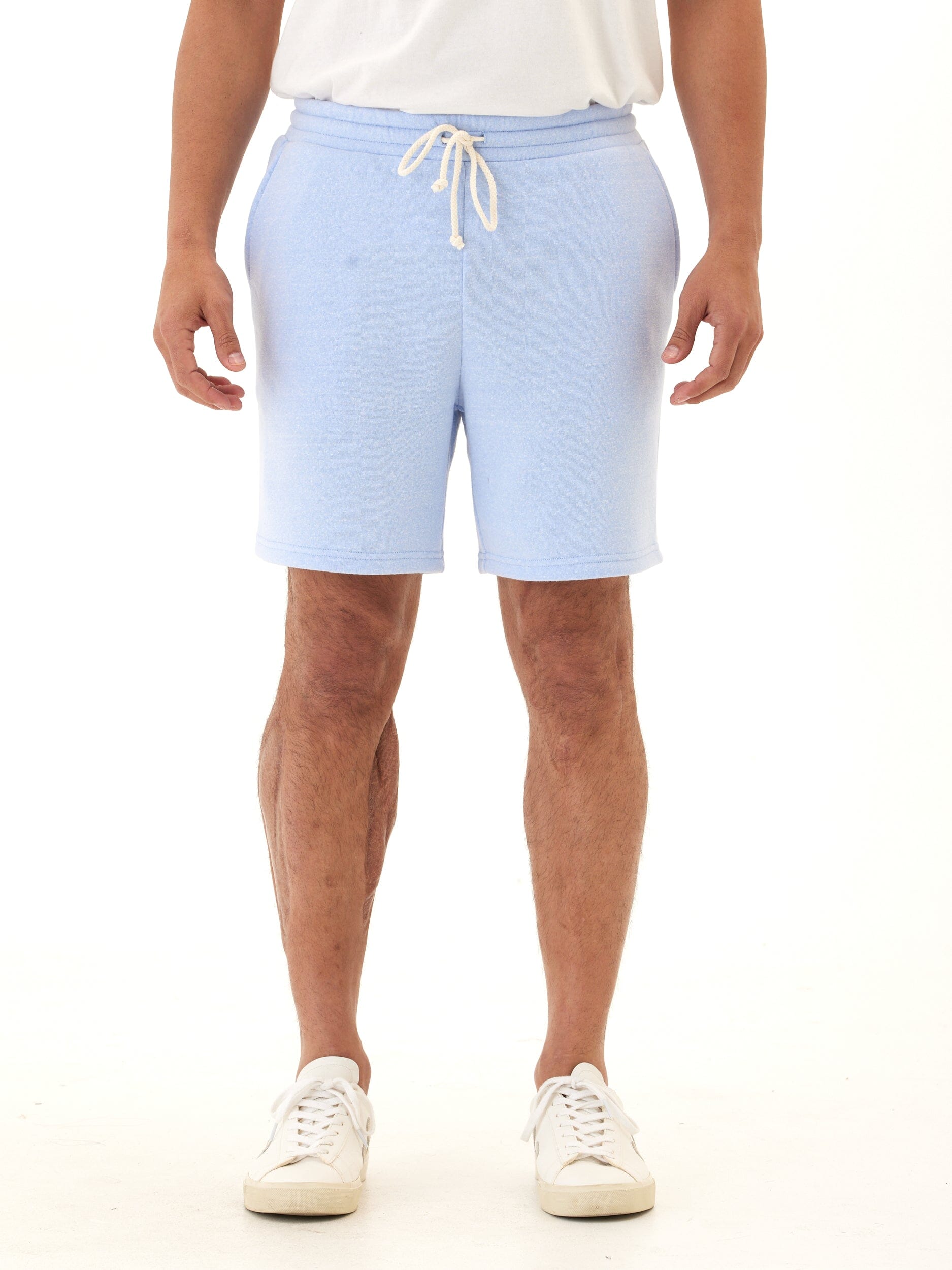 Men's Core Triblend Fleece Short in Light Blue