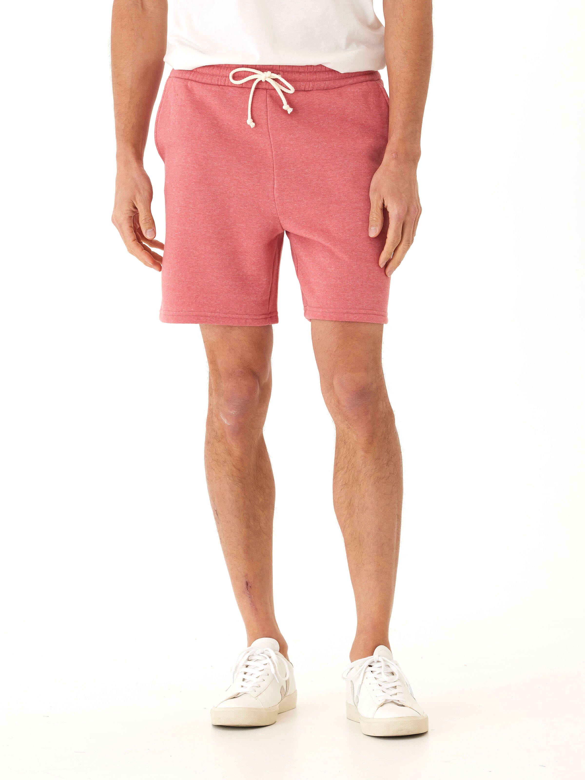 Men's Core Triblend Fleece Short in ultra-soft material with elastic drawstring waistband