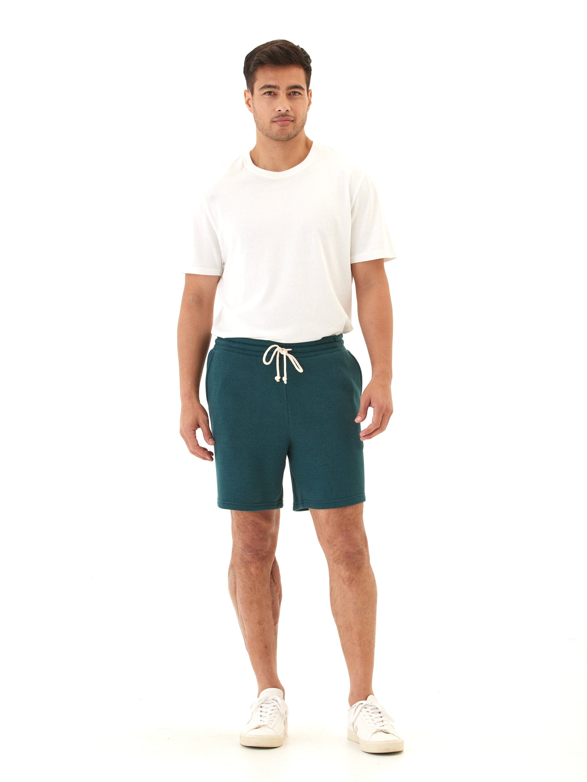 Men's Core Triblend Fleece Short: Casual Athletic Knit Lounge Wear