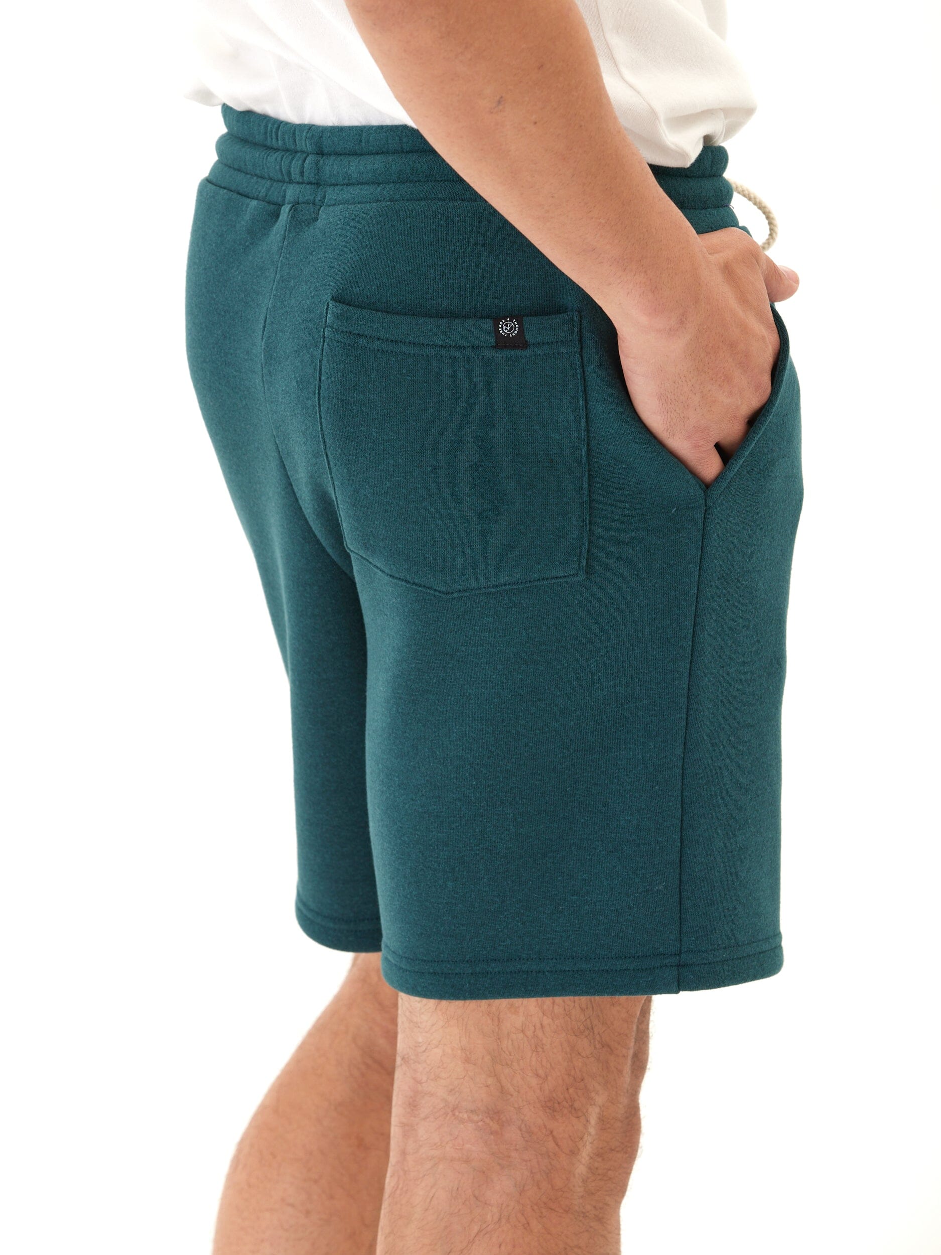Men's Core Triblend Fleece Short: Casual Athletic Knit Lounge Wear