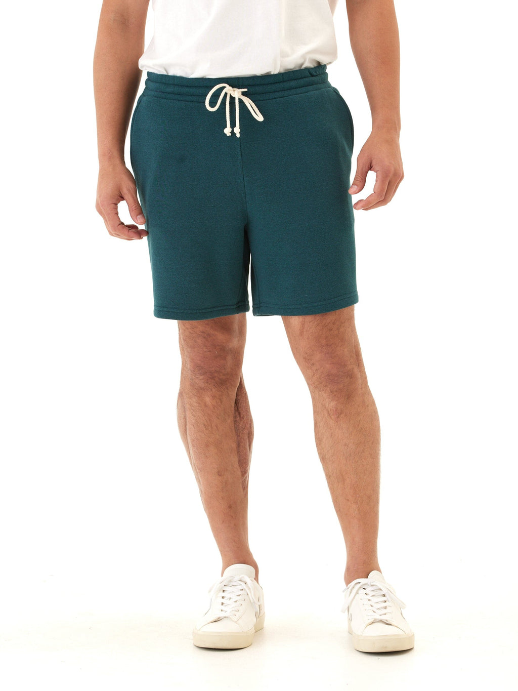 Men's Core Triblend Fleece Short: Casual Athletic Knit Lounge Wear