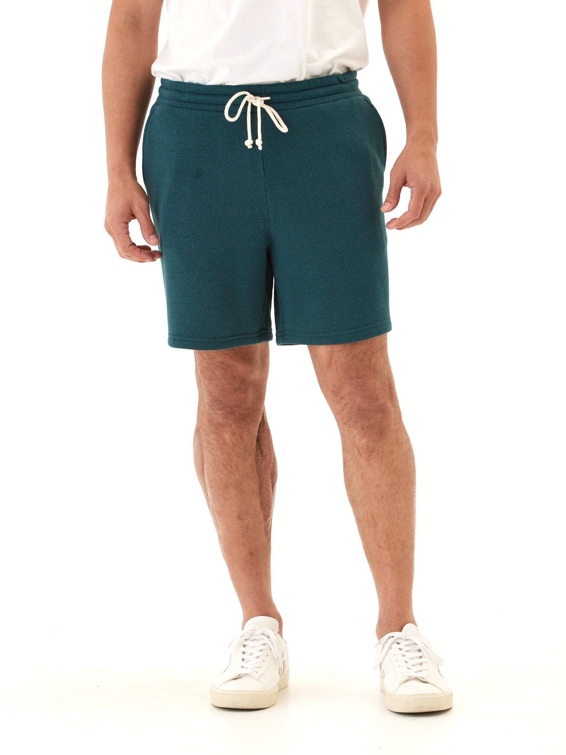 Men's Core Triblend Fleece Short: Casual Athletic Knit Lounge Wear