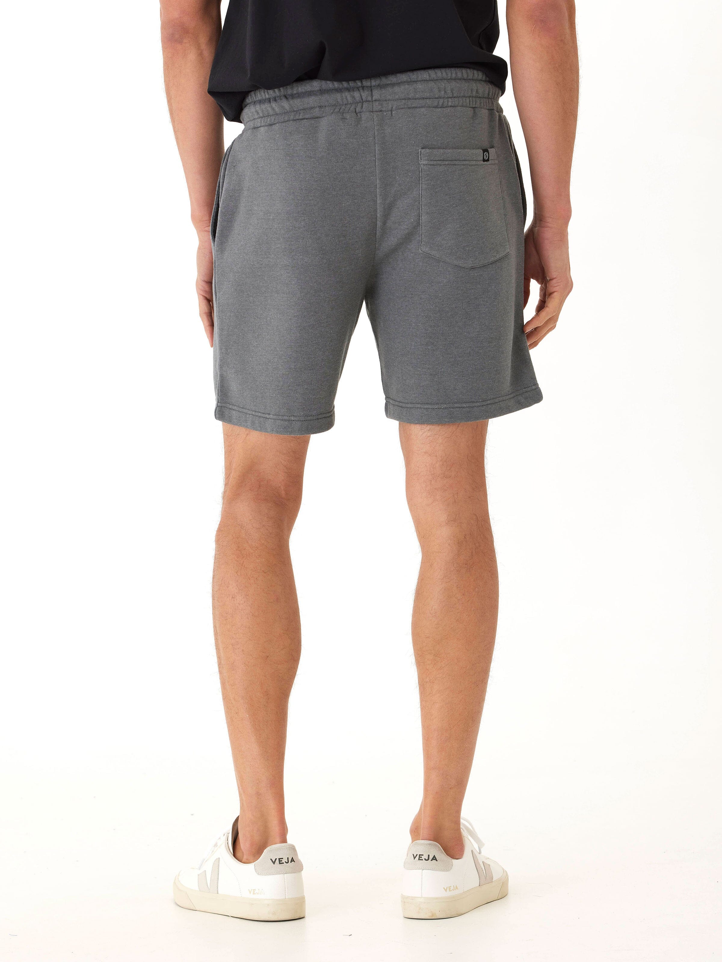 Men’s Mineral Wash Fleece Short in Grey