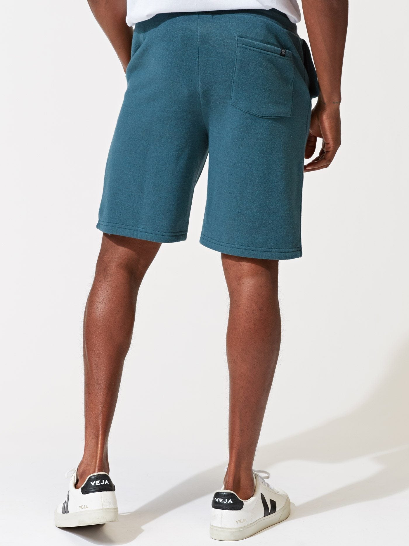 Garrett 9" Triblend Knit Shorts for Men - Teal Casual Athleisure