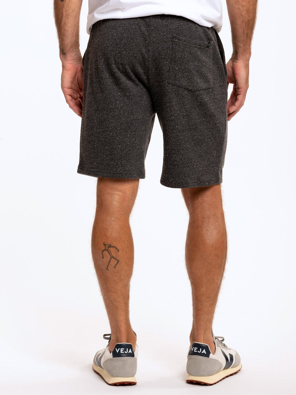 Garrett 9" Triblend Knit Shorts in Charcoal and Grey